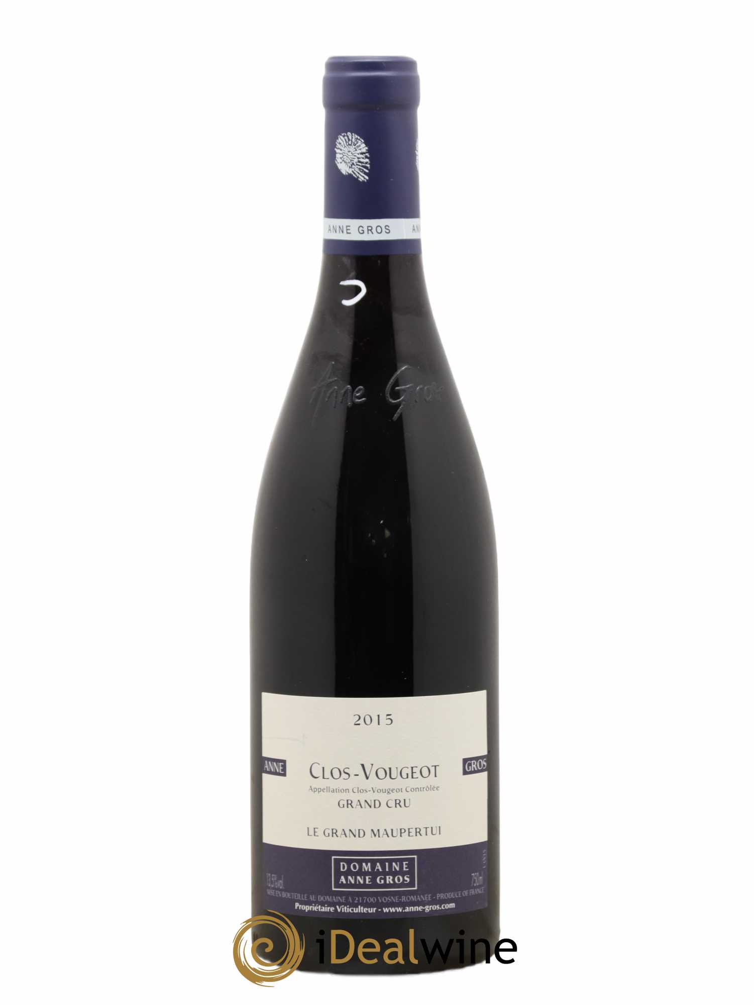 Clos de Vougeot Grand Cru Le Grand Maupertui Anne Gros 2015 - Lot de 1 bouteille - 0