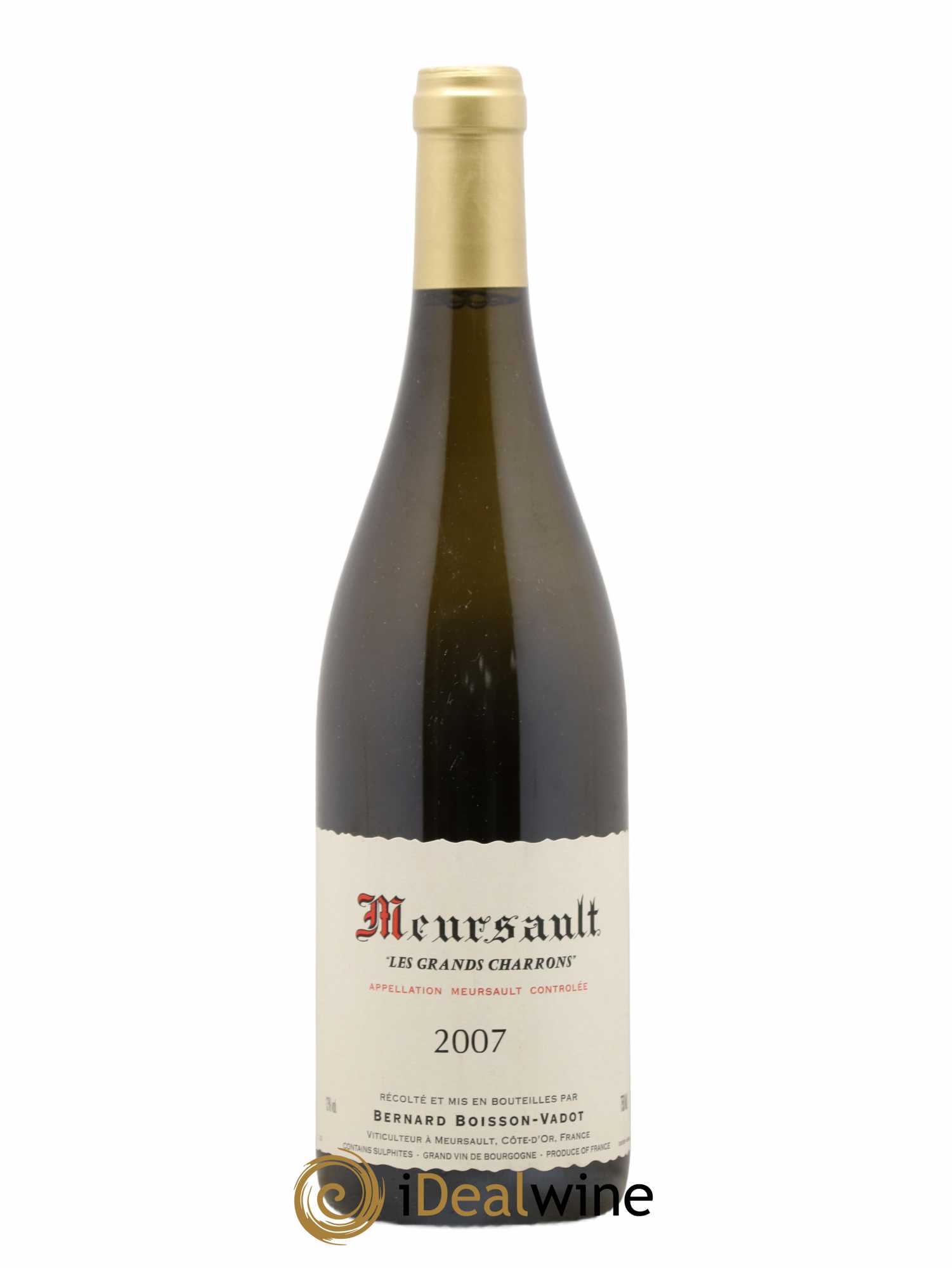 Meursault Les Grands Charrons Boisson-Vadot (Domaine) 2007 - Lot de 1 bouteille - 0