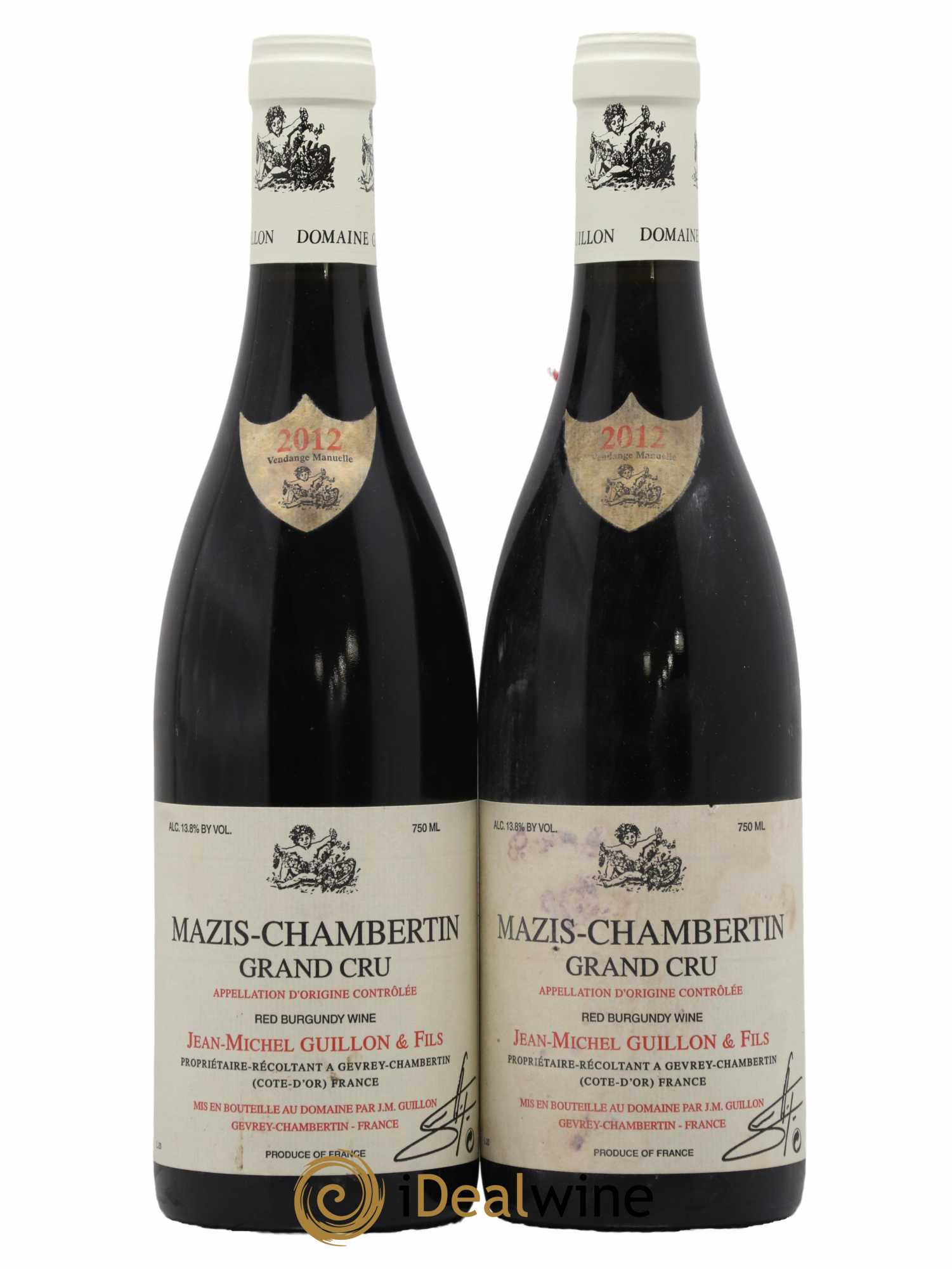 Mazis-Chambertin Grand Cru Jean-Michel Guillon 2012 - Lot de 2 bouteilles - 0
