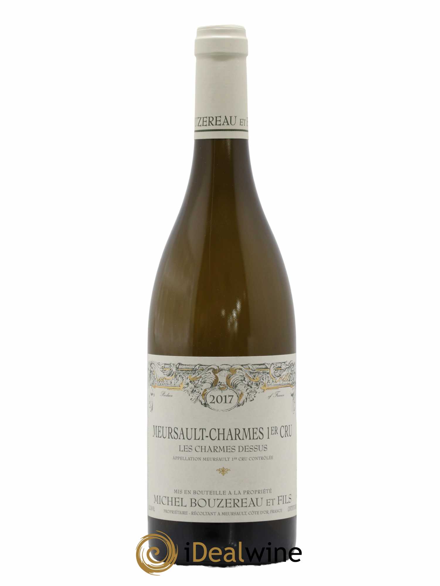 Meursault 1er Cru Charmes Les Charmes Dessus Michel Bouzereau et Fils (Domaine) 2017 - Lot de 1 bouteille - 0