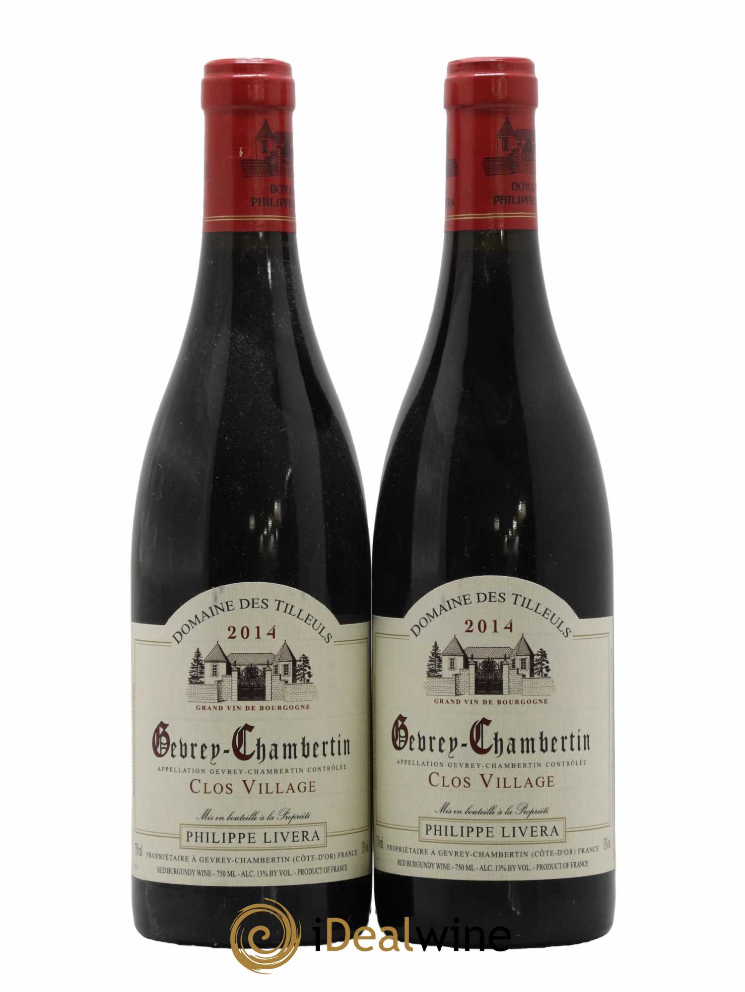 Gevrey-Chambertin Clos Village Tilleuls (Domaine des) - Philippe Livera 2014 - Lot de 2 bouteilles - 0