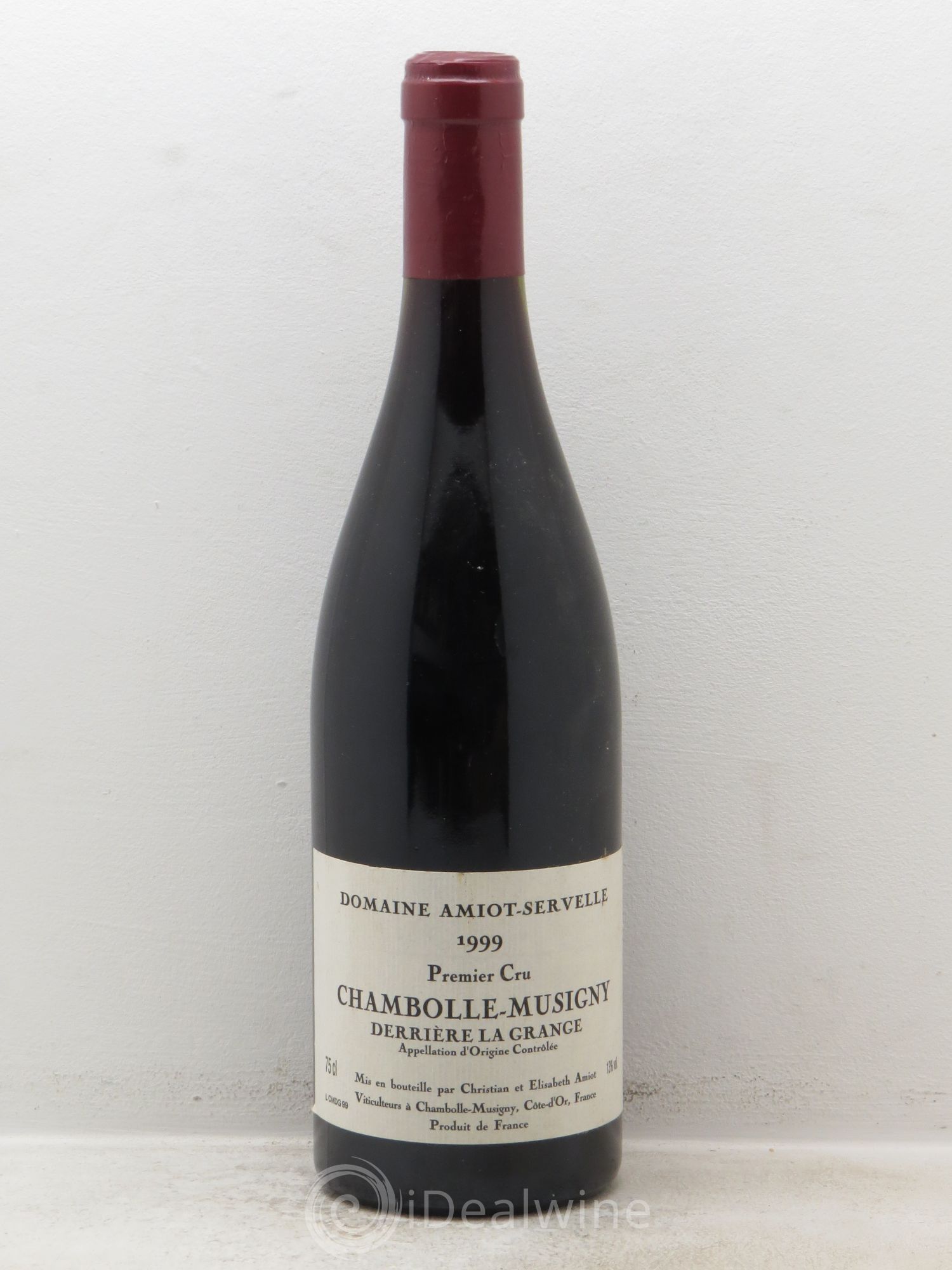 Chambolle-Musigny 1er Cru Derrière la Grange Amiot-Servelle 1999 - Lot de 1 bouteille - 0