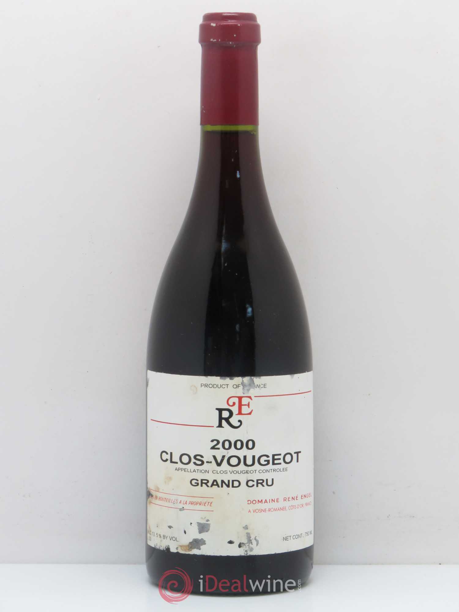 Clos de Vougeot Grand Cru Domaine René Engel - Domaine Eugénie 2000 - Lot de 1 bouteille - 0