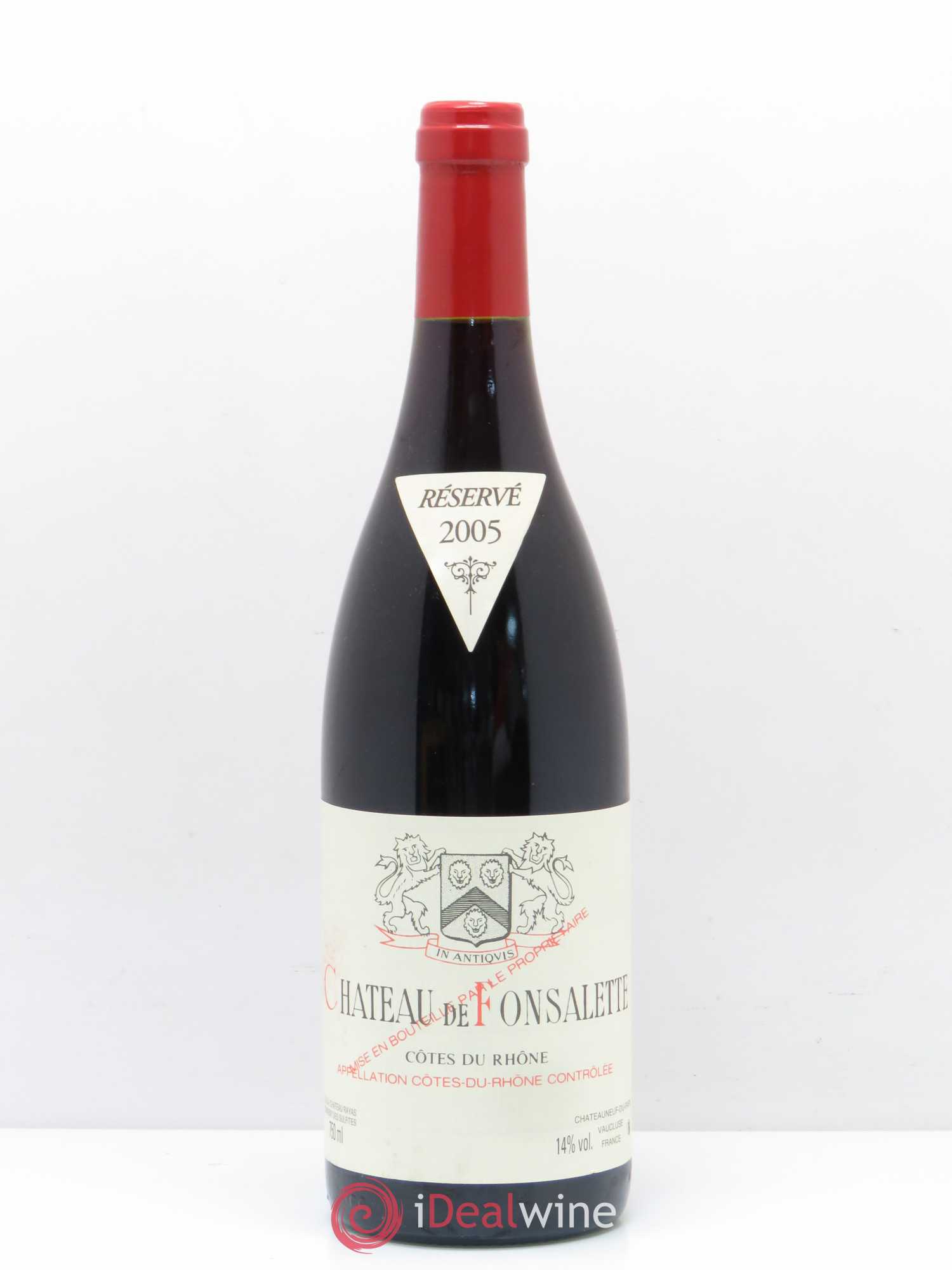 Côtes-du-Rhône Château de Fonsalette Emmanuel Reynaud 2005 - Lot de 1 bouteille - 0