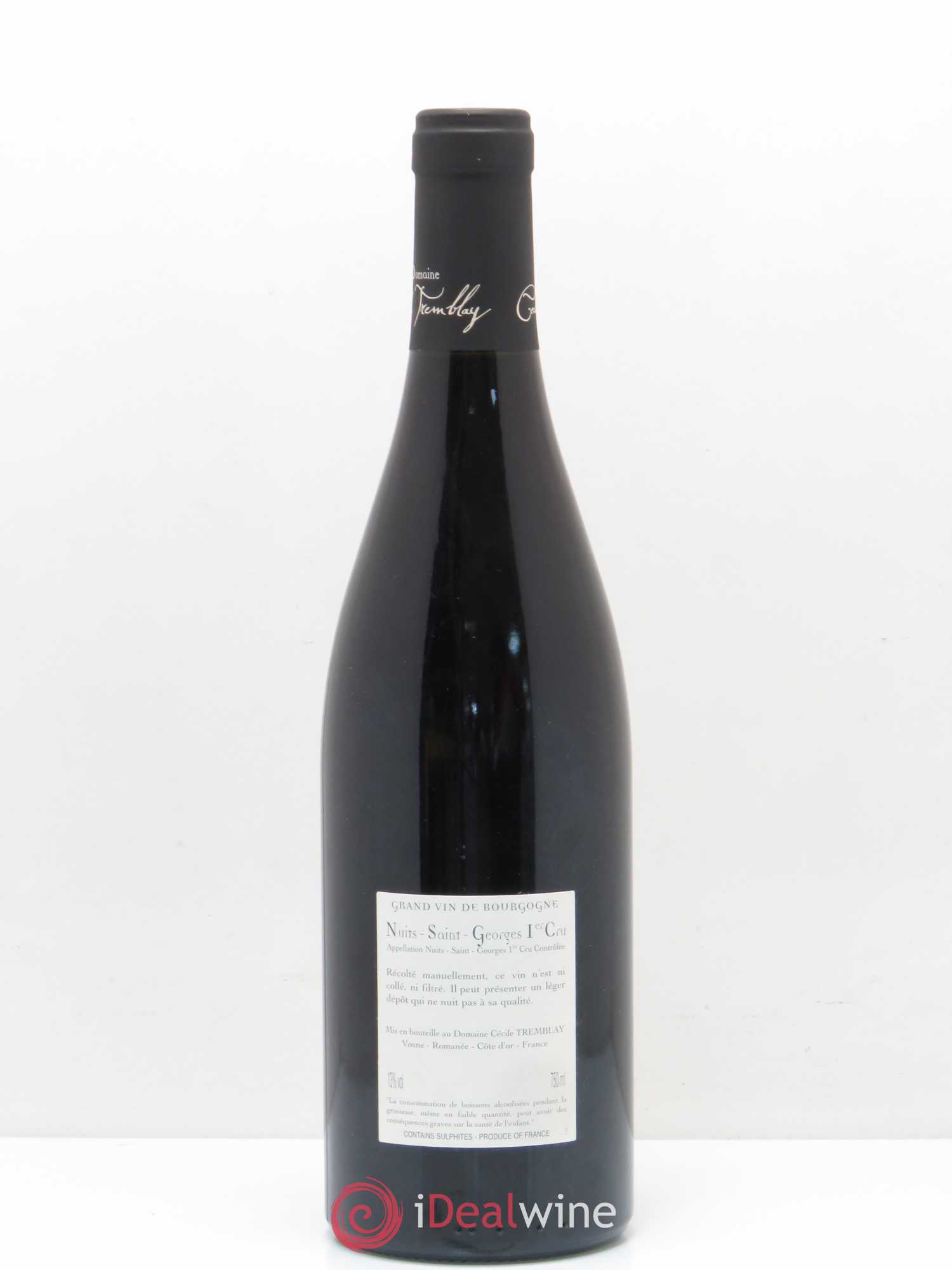 Nuits-Saint-Georges 1er Cru Les Murgers Cécile Tremblay 2010 - Lot de 1 bouteille - 1