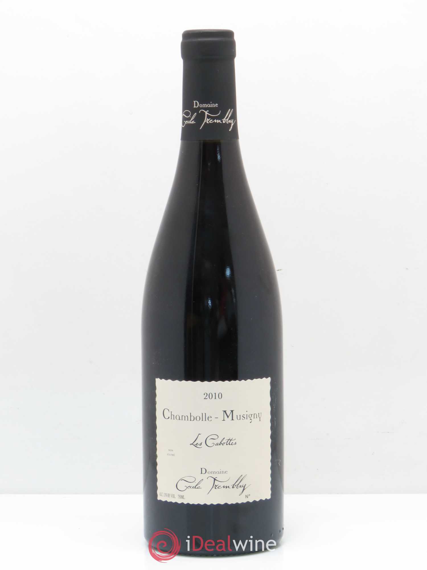 Chambolle-Musigny Les Cabottes Cécile Tremblay 2010 - Lot de 1 bouteille - 0