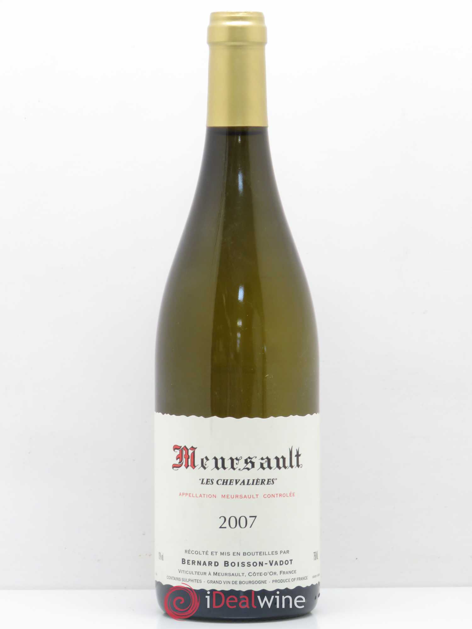 Meursault Les Chevalières Boisson-Vadot (Domaine) 2007 - Lot de 1 bouteille - 0