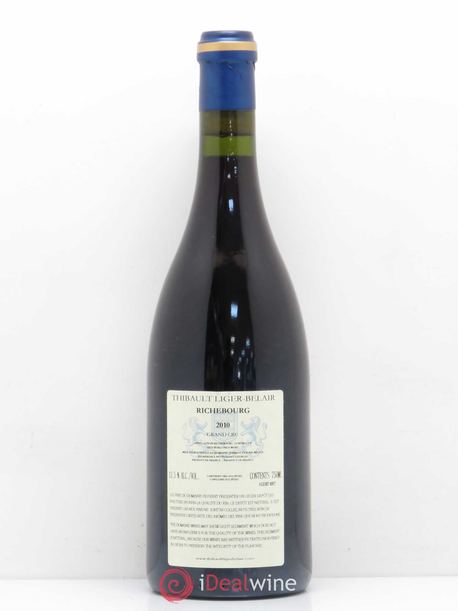 Richebourg Grand Cru Thibault Liger-Belair 2010 - Lot de 1 bouteille - 1