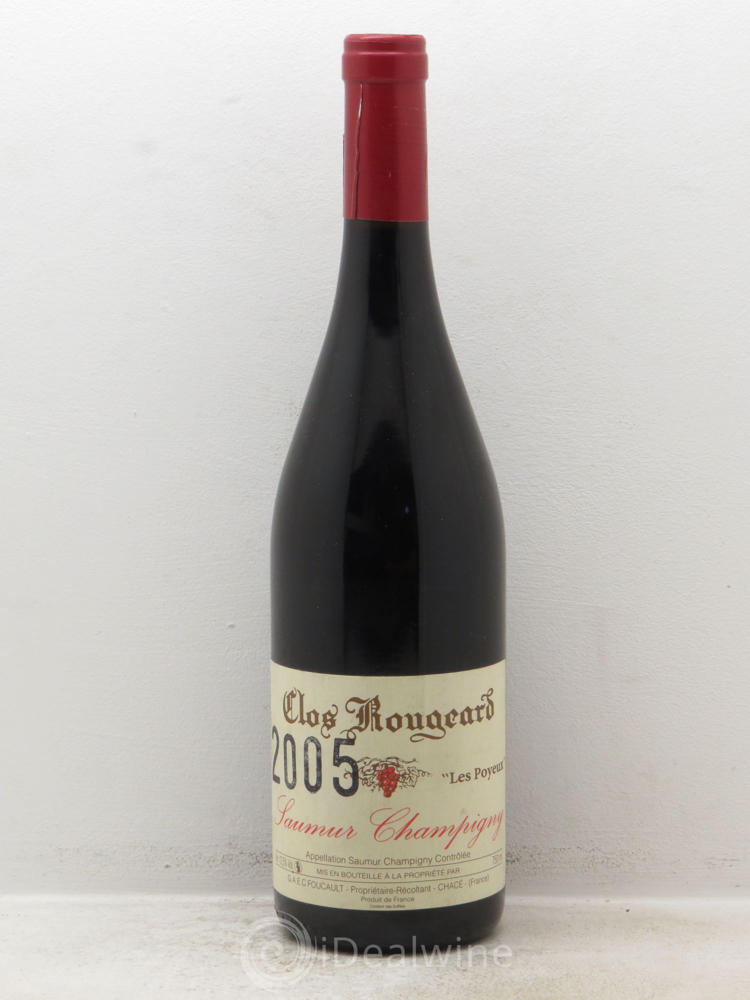 Saumur-Champigny Les Poyeux Clos Rougeard (mill.tamponné sur la bouteille) 2005 - Posten von 1 Flasche - 0