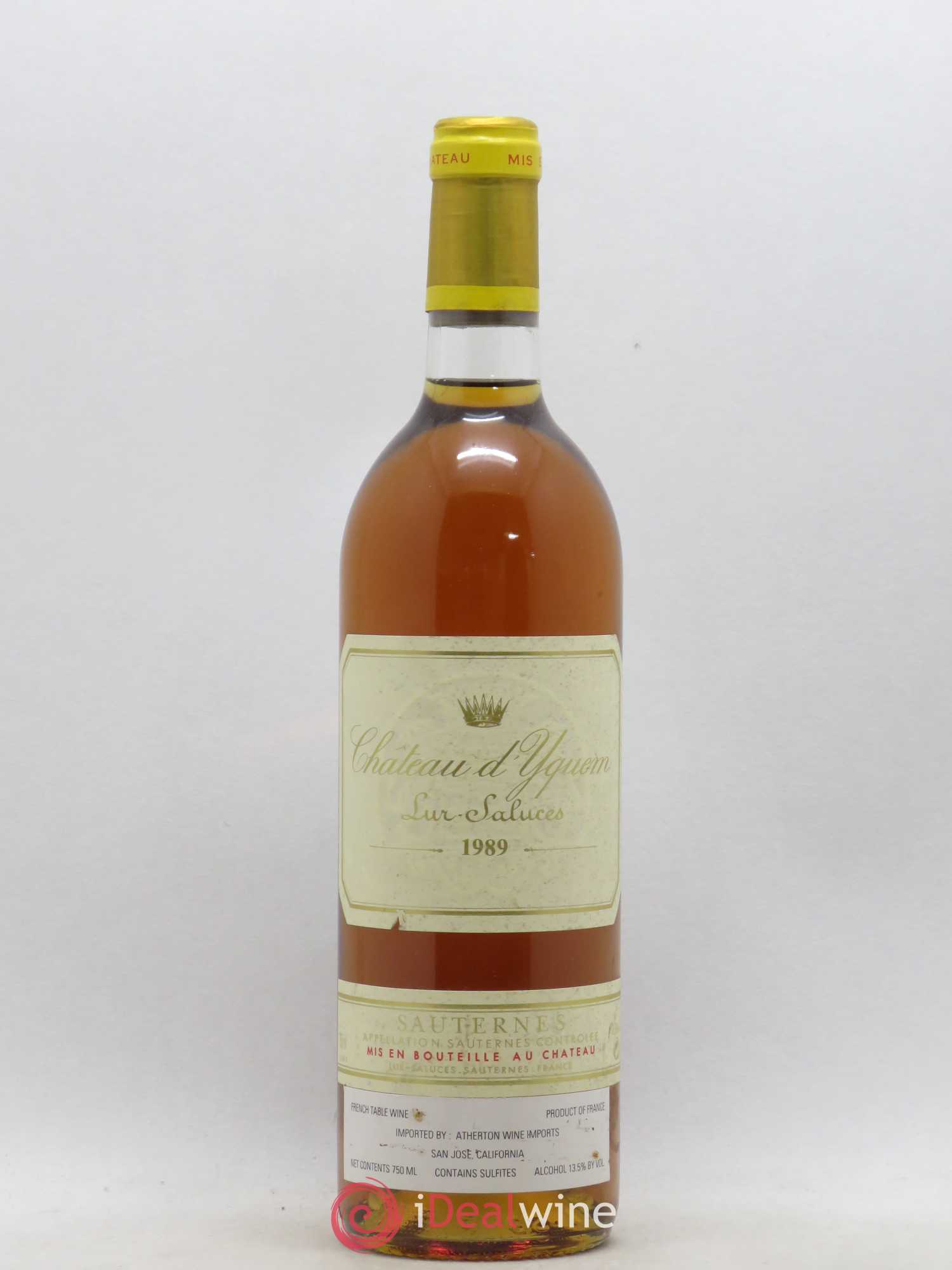 Château d' Yquem 1er Cru Classé Supérieur 1989 - Lotto di 1 bottiglia - 0
