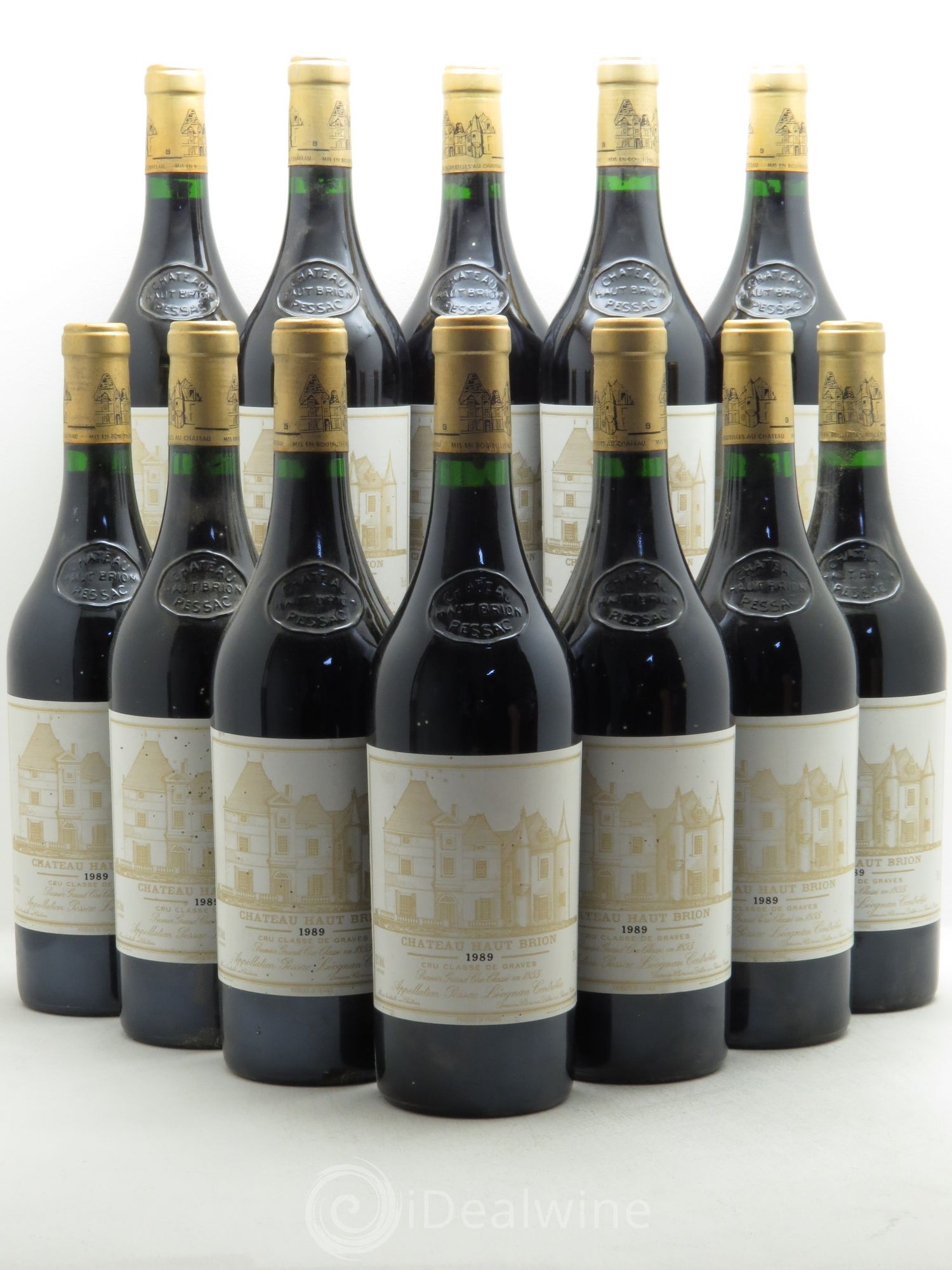 Château Haut Brion 1er Grand Cru Classé 1989 - Lot de 12 bouteilles - 0