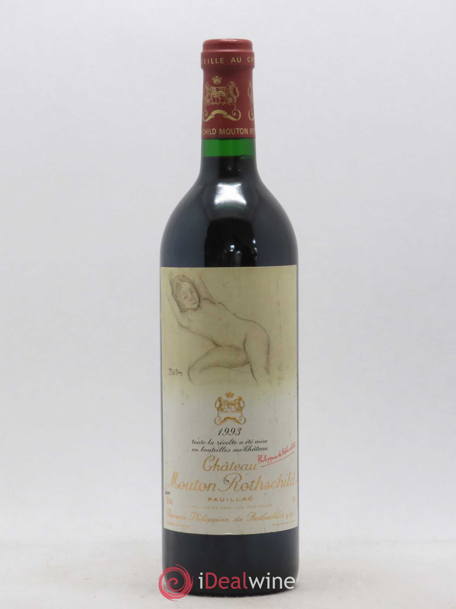 Château Mouton Rothschild 1er Grand Cru Classé 1993 - Lot de 1 bouteille - 0