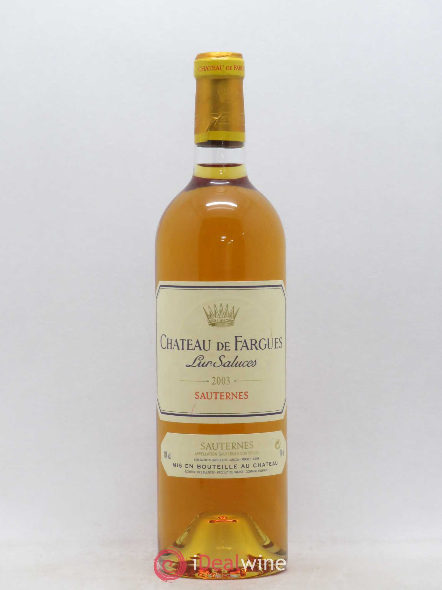 Château de Fargues 2003 - Posten von 1 Flasche - 0