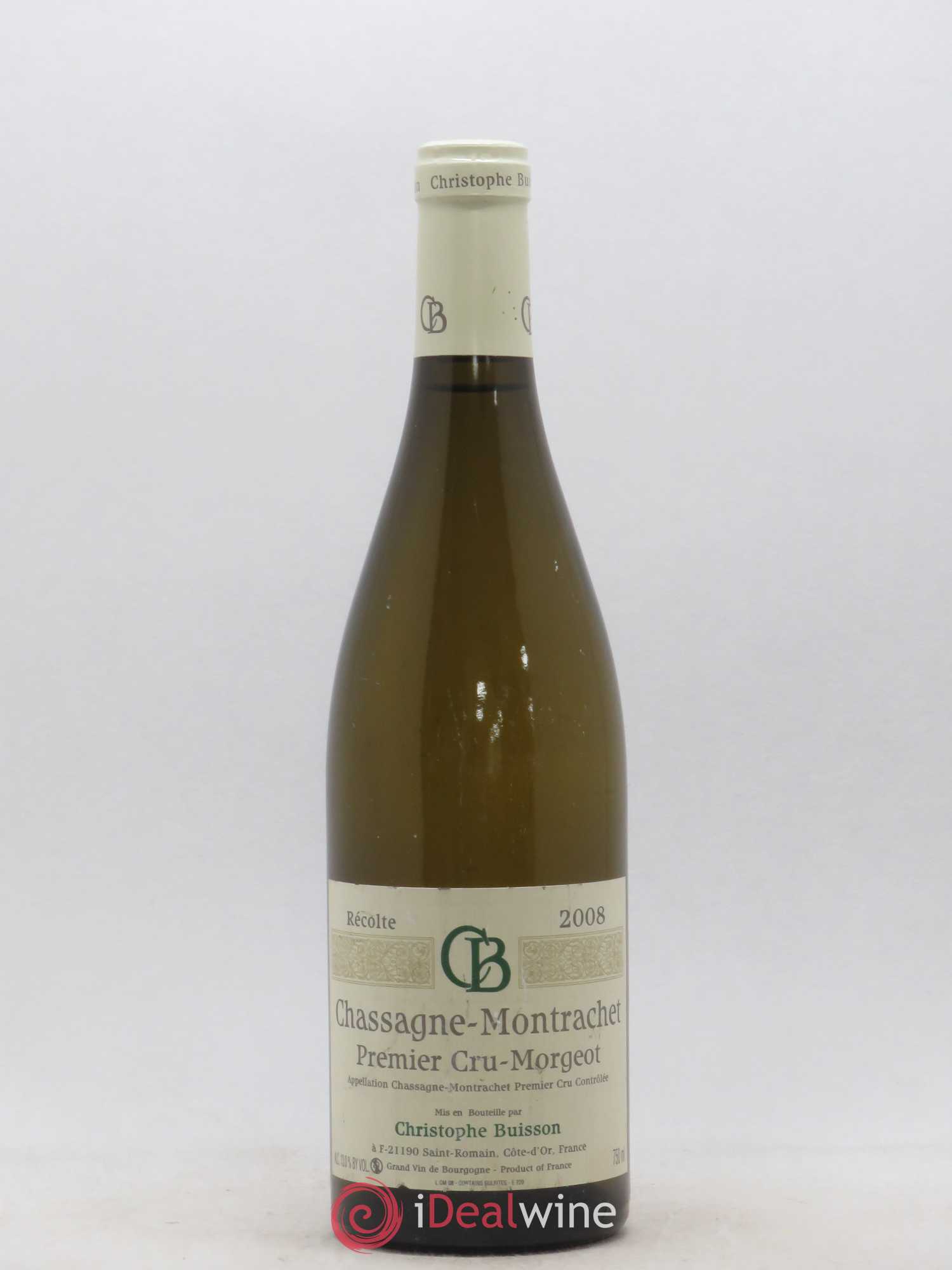 Chassagne-Montrachet 1er Cru Morgeot Christophe Buisson 2008 - Lot de 1 bouteille - 0