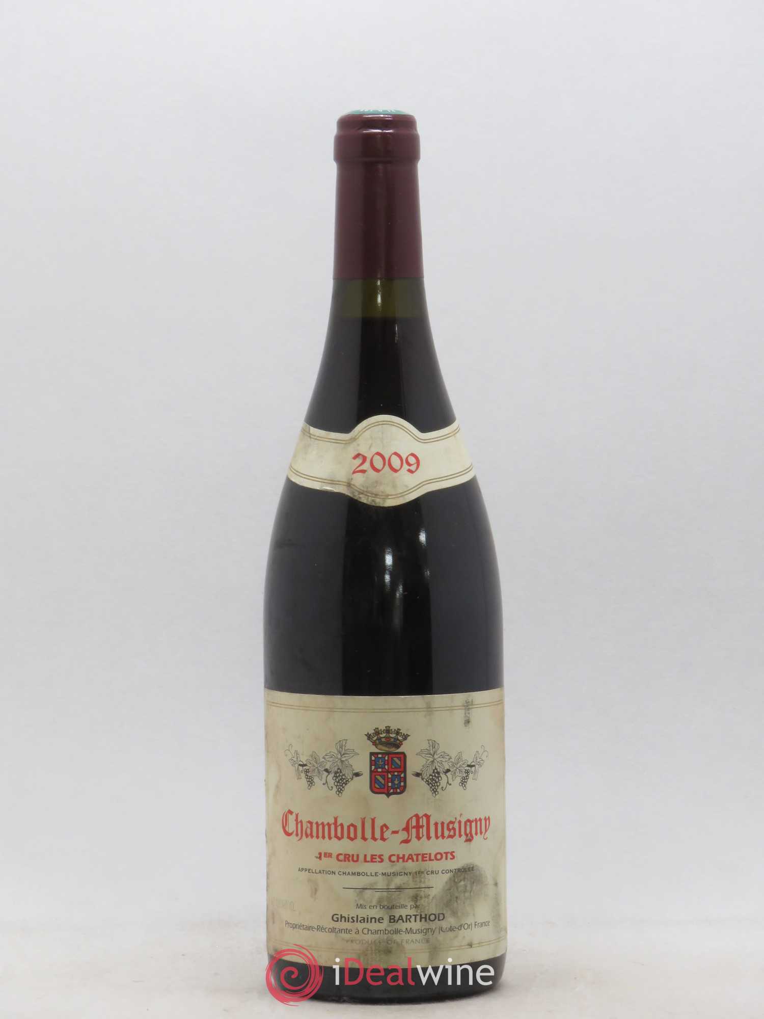 Chambolle-Musigny 1er Cru Les Chatelots Ghislaine Barthod 2009 - Lot de 1 bouteille - 0