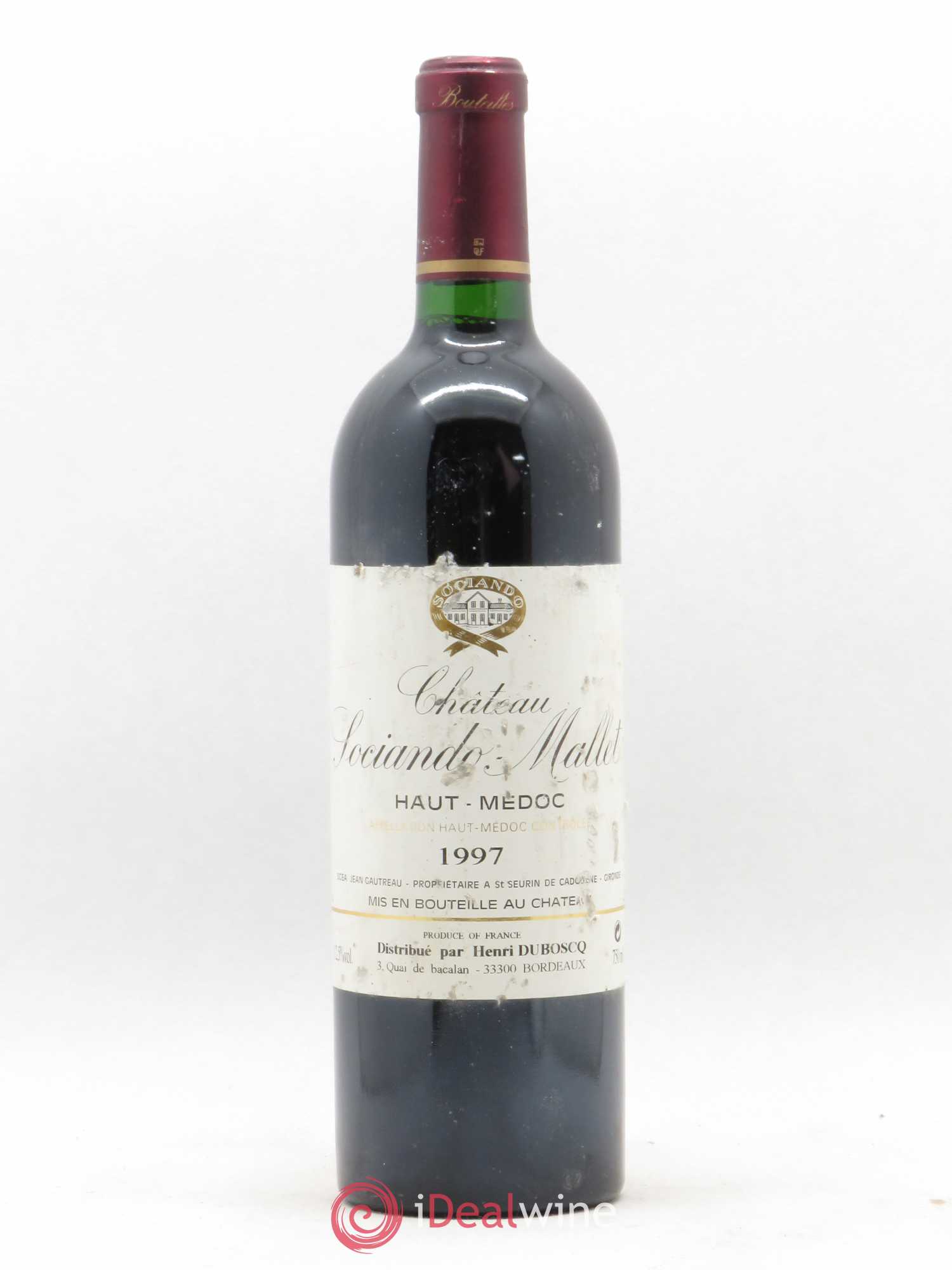 Château Sociando Mallet 1997 - Lot de 1 bouteille - 0