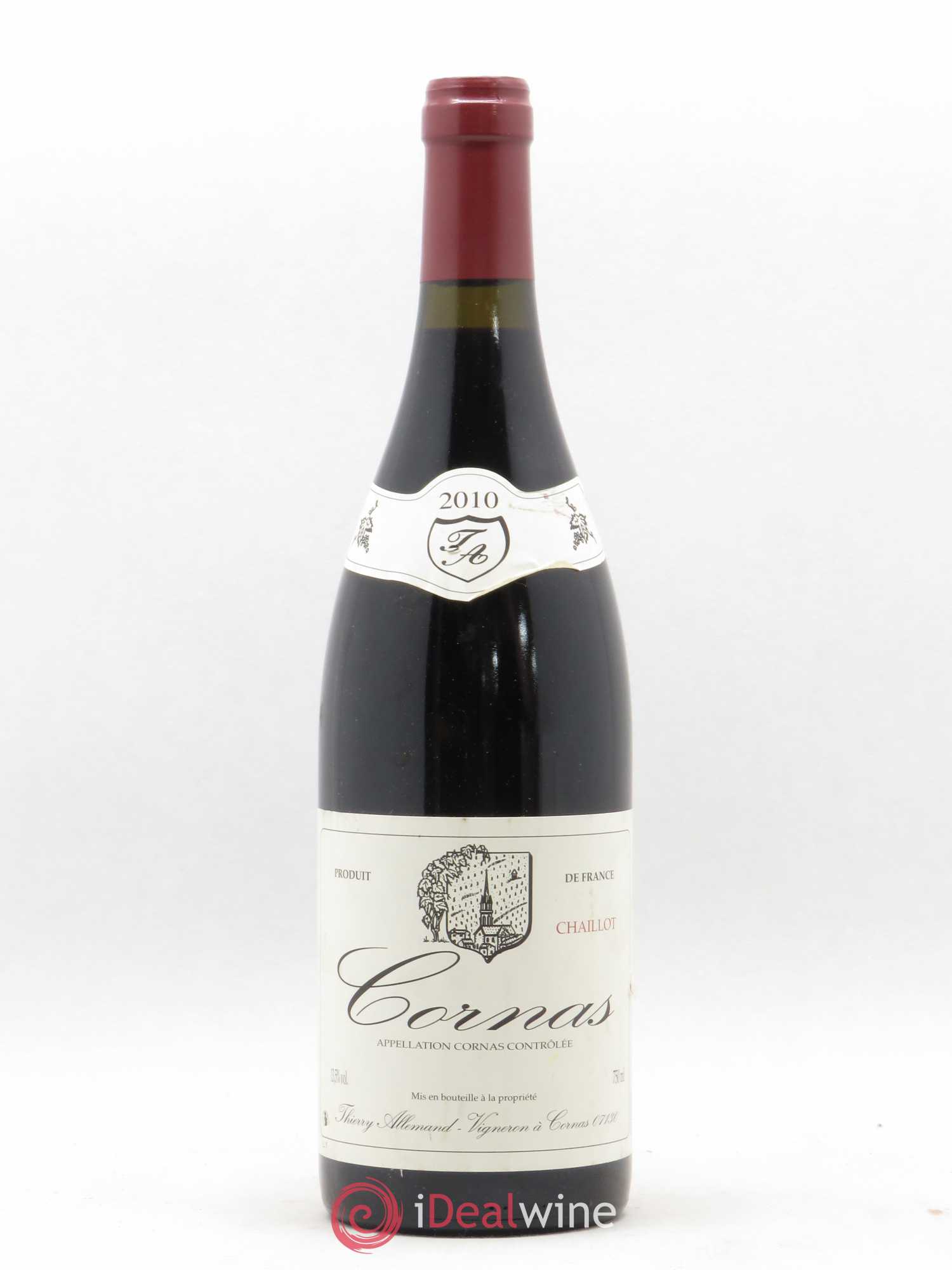 Cornas Chaillot Thierry Allemand 2010 - Lot de 1 bouteille - 0