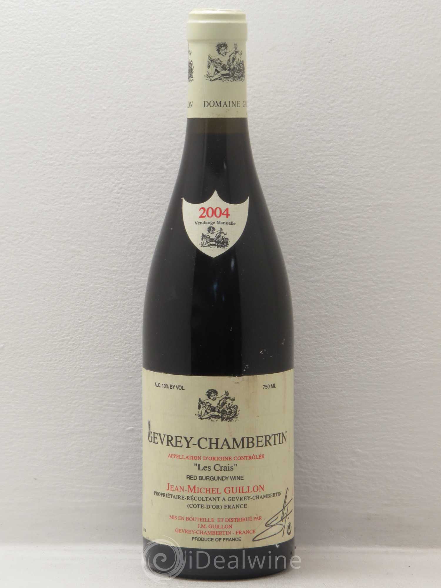 Gevrey-Chambertin Les Crais De Jean Michel Guillon 2004 - Posten von 1 Flasche - 0