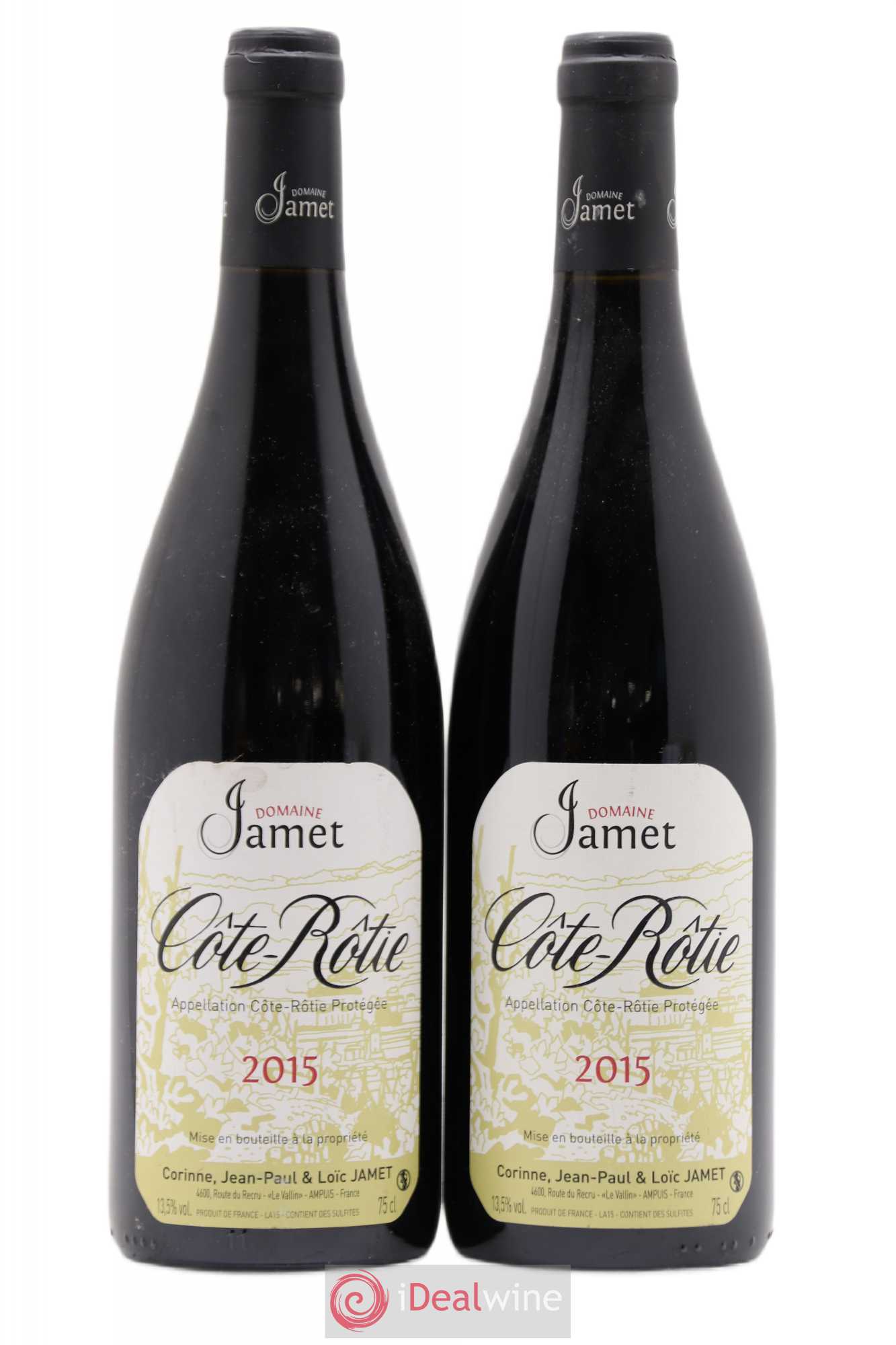 Côte-Rôtie Jamet (Domaine) 2015 - Lot de 2 bouteilles - 0