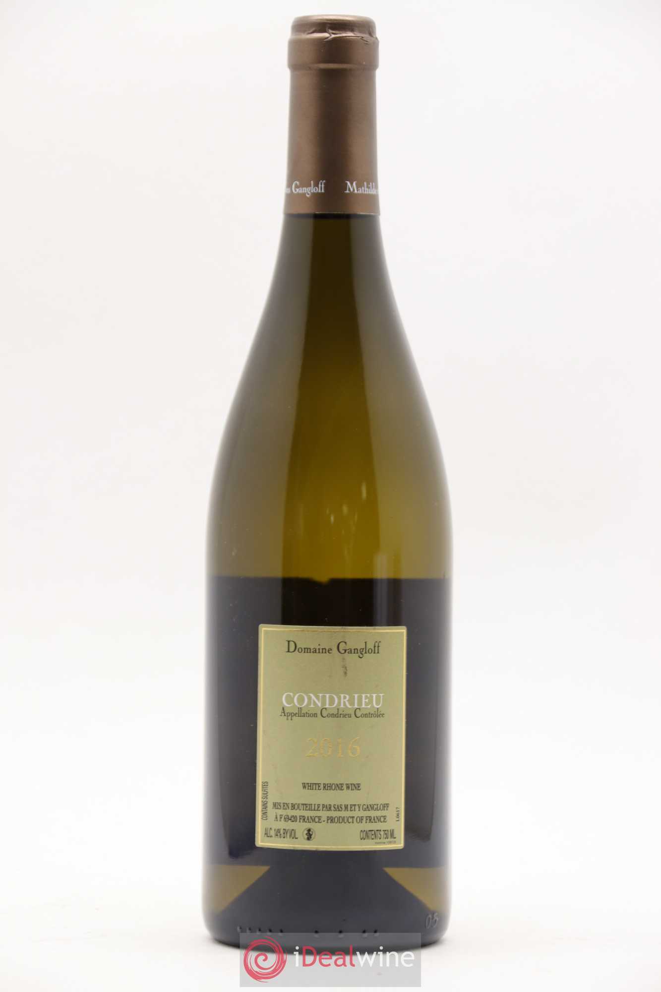 Condrieu Domaine Gangloff (Domaine) 2016 - Lot de 1 bouteille - 1