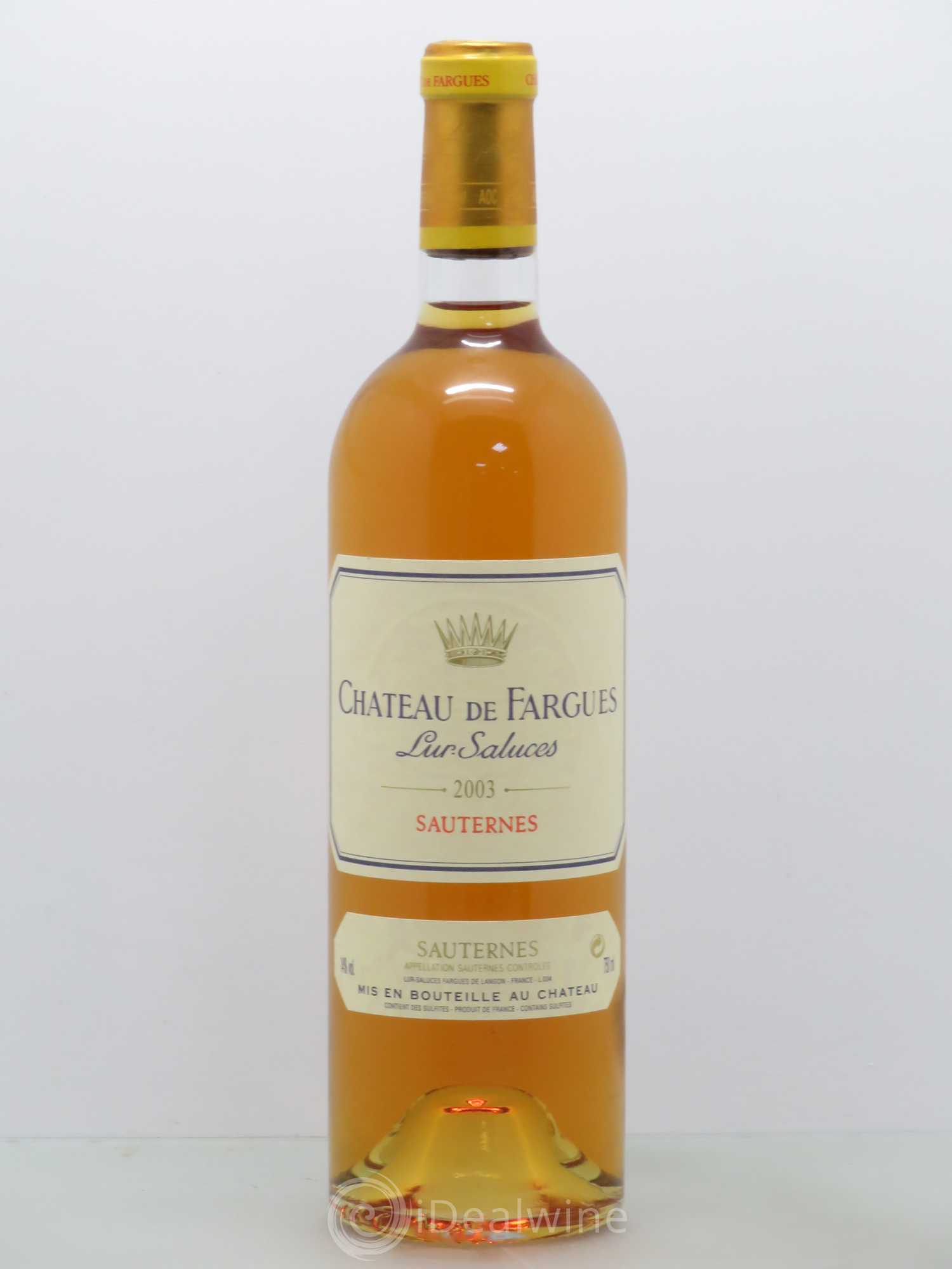 Château de Fargues 2003 - Posten von 1 Flasche - 0
