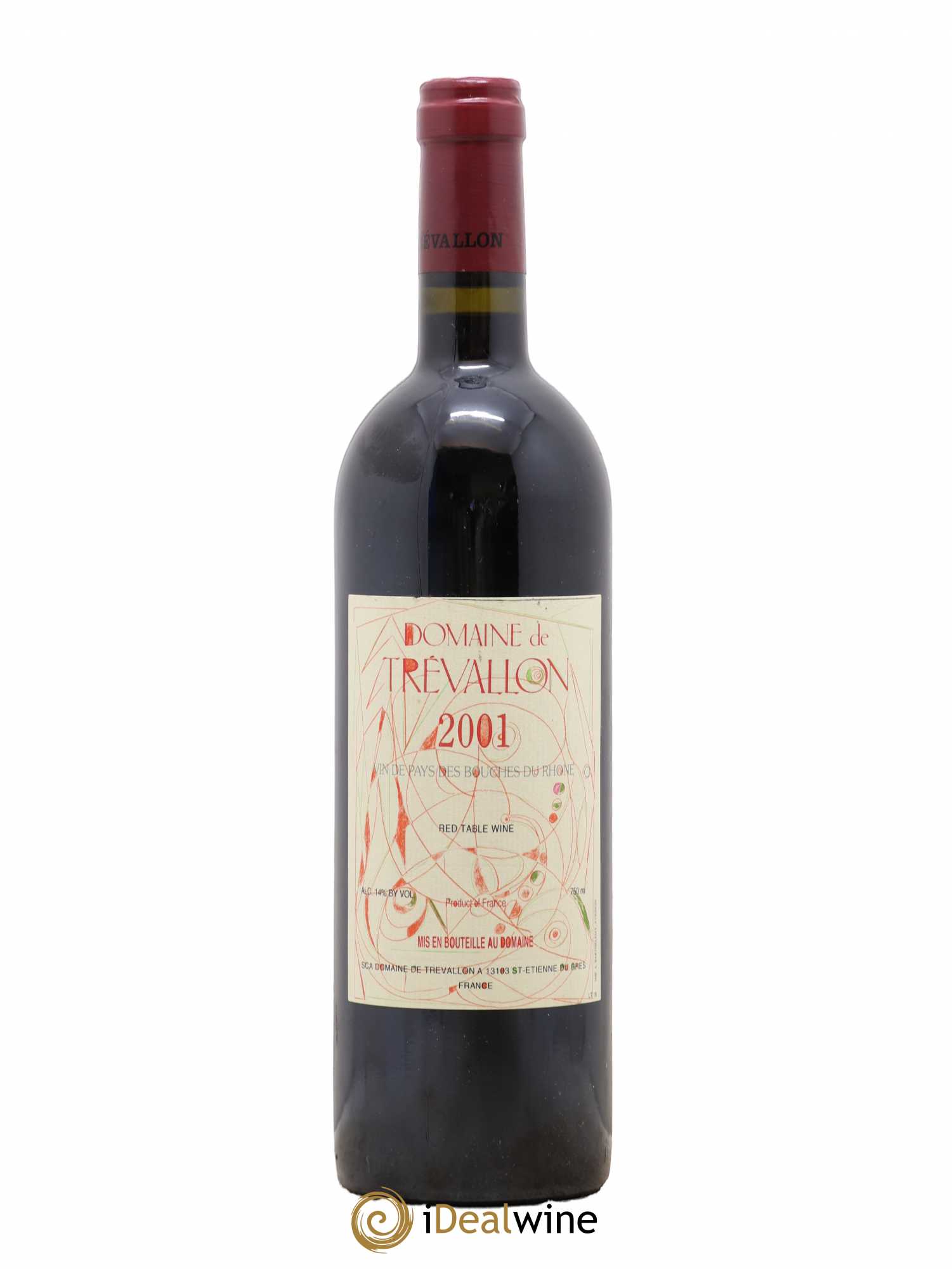 VDP Bouches du Rhône Trévallon (Domaine de) Eloi Dürrbach 2001 - Lot de 1 bouteille - 0