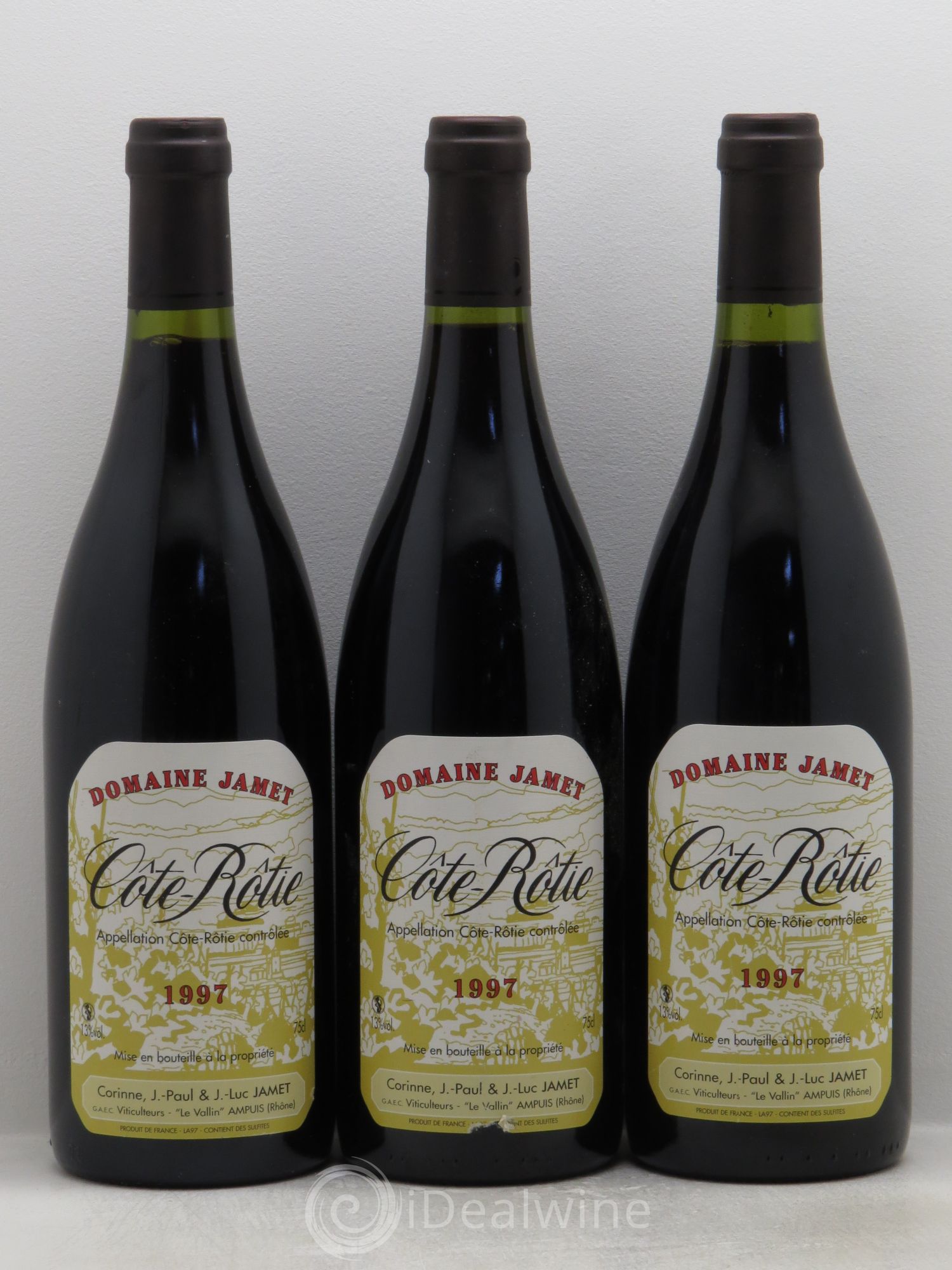 Côte-Rôtie Jamet (Domaine) 1997 - Lot de 3 bouteilles - 0