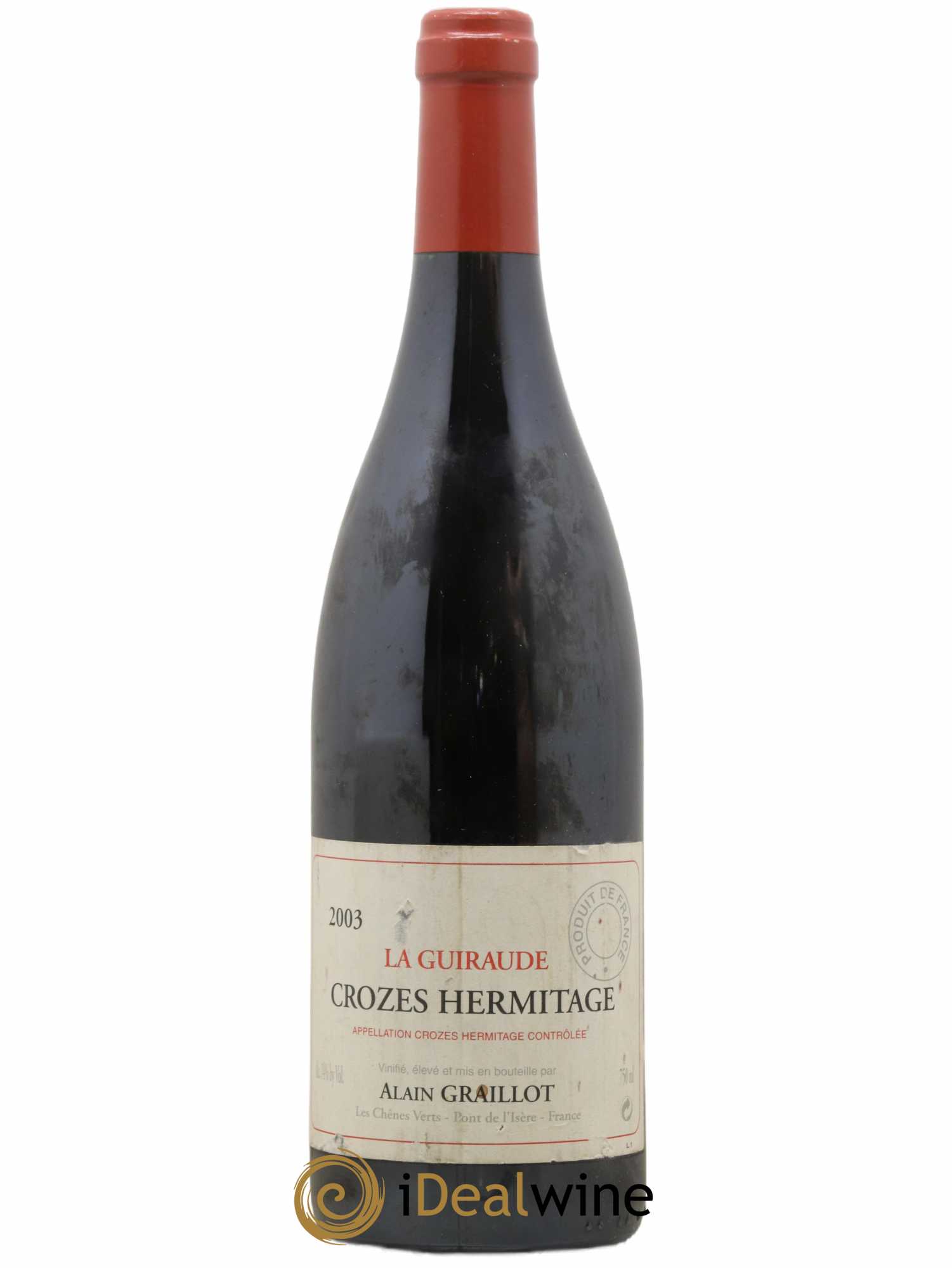 Crozes-Hermitage La Guiraude Domaine Graillot 2003 - Lot de 1 bouteille - 0