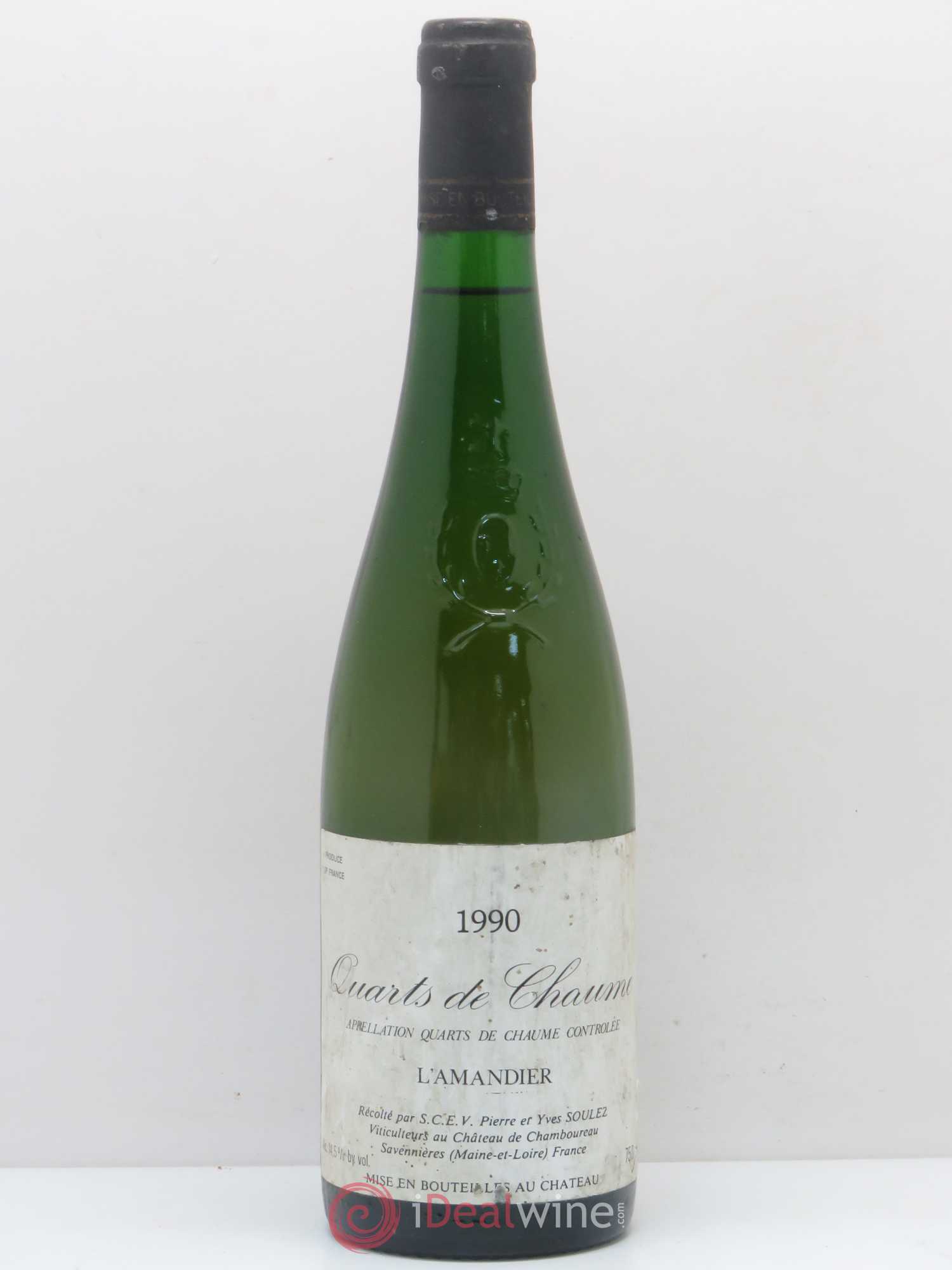 Quarts de Chaume Cuvee L'Amandier Pierre et Yves Soulez 1990 - Lot de 1 bouteille - 0