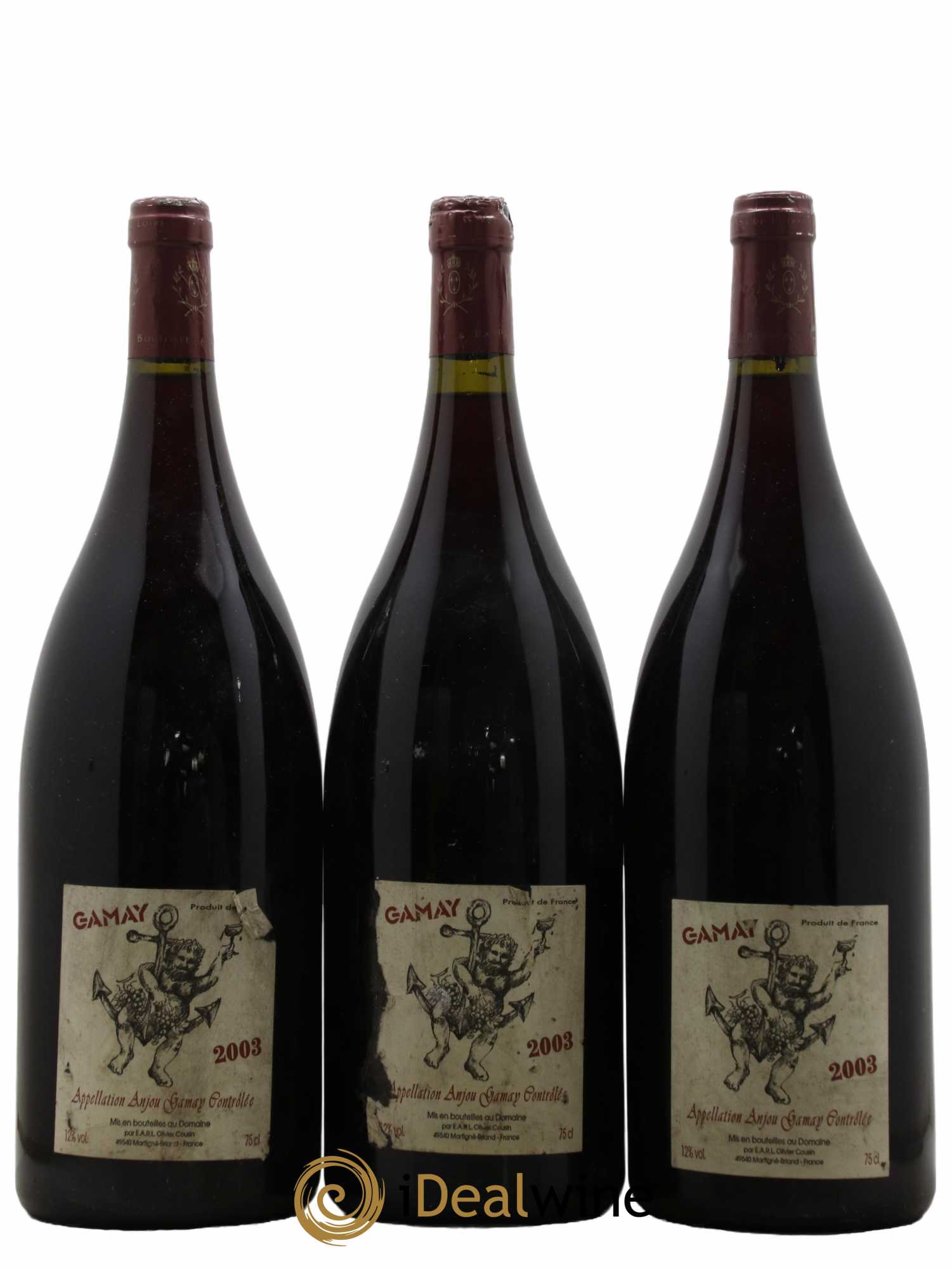 Anjou Gamay Domaine Olivier Cousin 2003 - Lot de 3 magnums - 0
