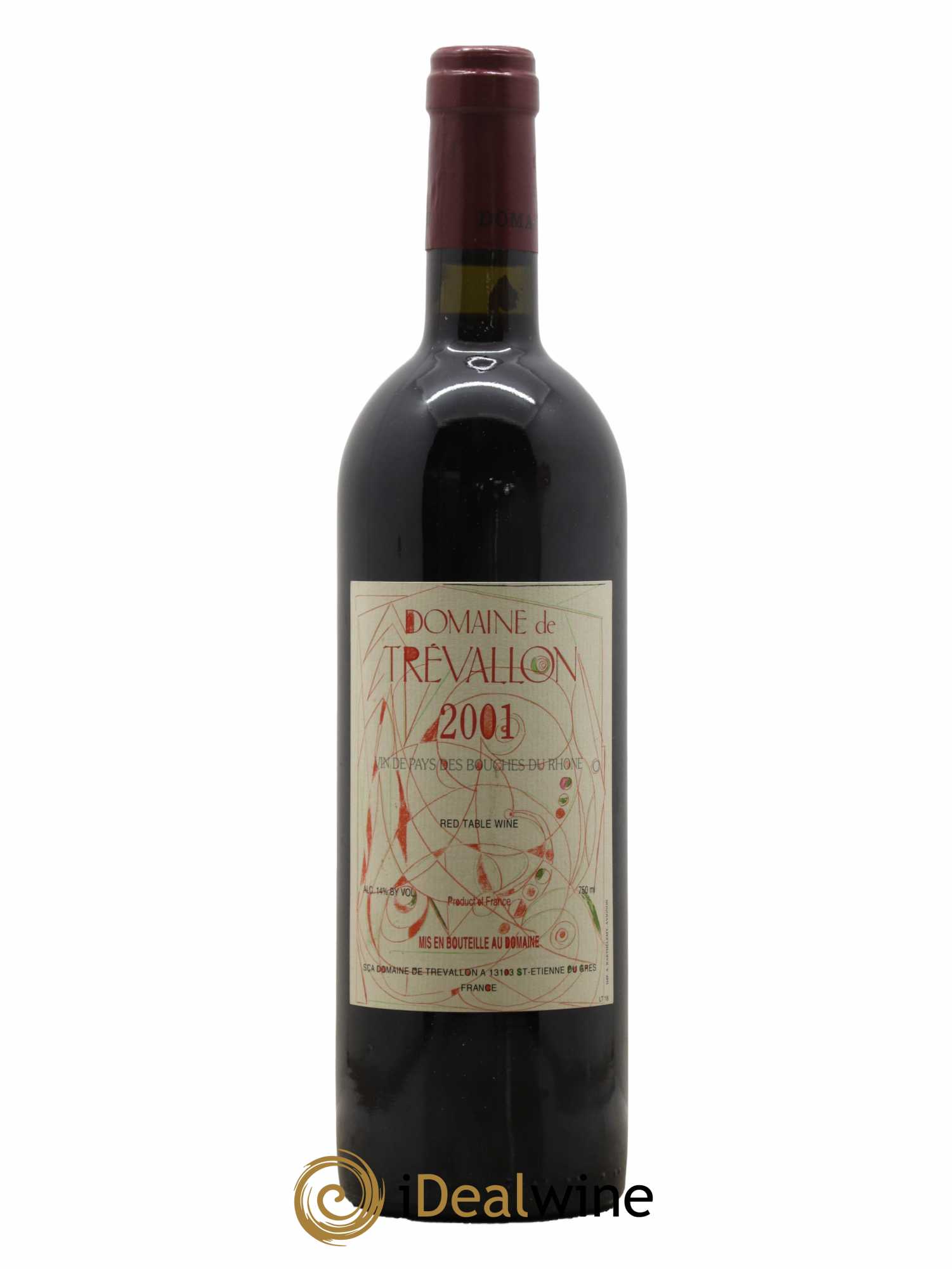 VDP Bouches du Rhône Trévallon (Domaine de) Eloi Dürrbach 2001 - Lot de 1 bouteille - 0