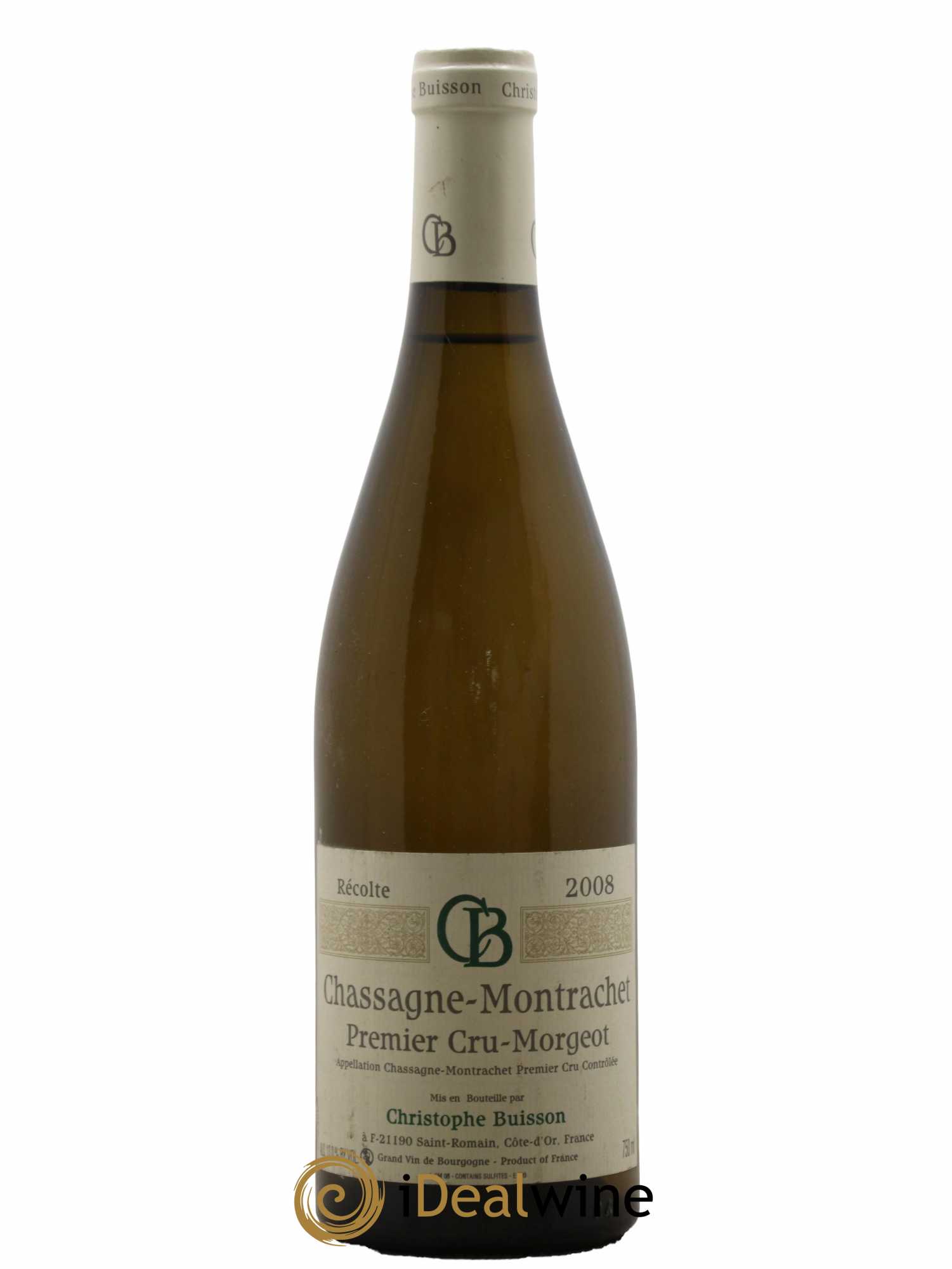 Chassagne-Montrachet 1er Cru Morgeot Domaine Christophe Buisson 2008 - Lot de 1 bouteille - 0