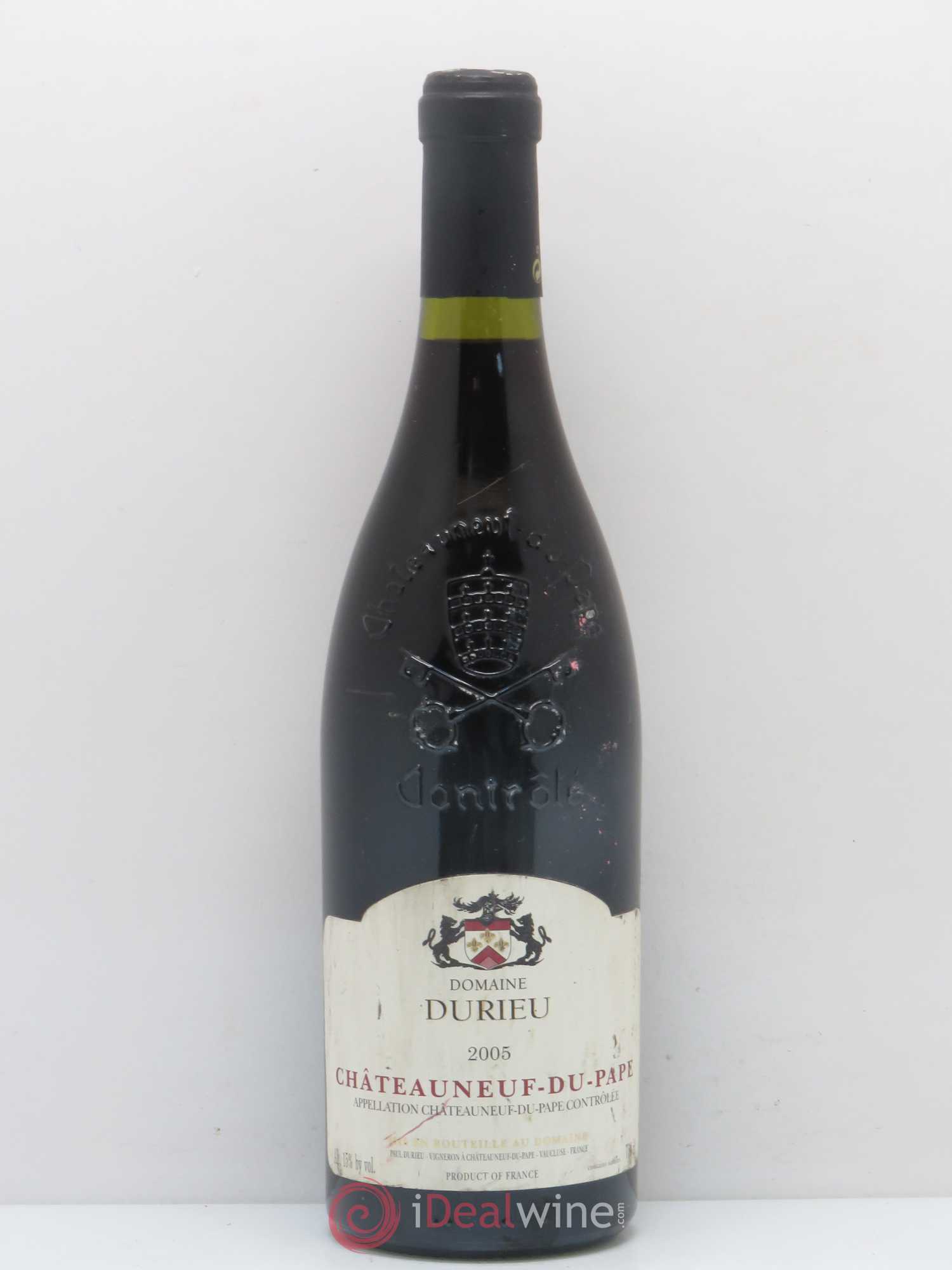 Châteauneuf-du-Pape Domaine Durieu 2005 - Lot de 1 bouteille - 0