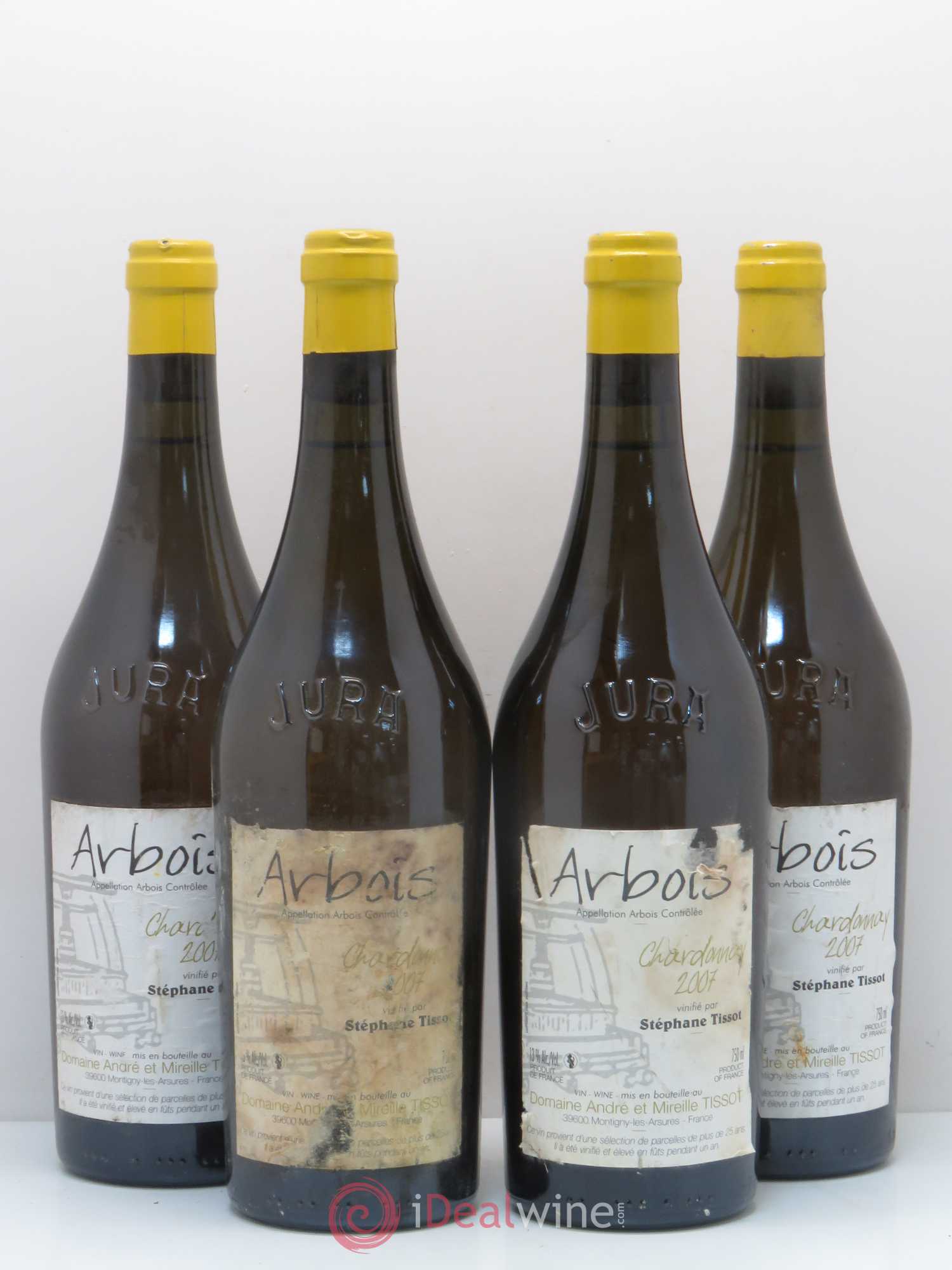 Arbois Chardonnay Domaine Andre et Mireille Tissot 2007 - Posten von 4 Flaschen - 0