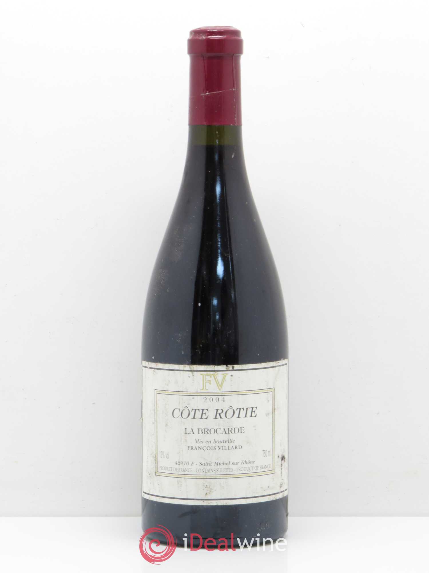 Côte-Rôtie La Brocarde François Villard 2004 - Lot de 1 bouteille - 0