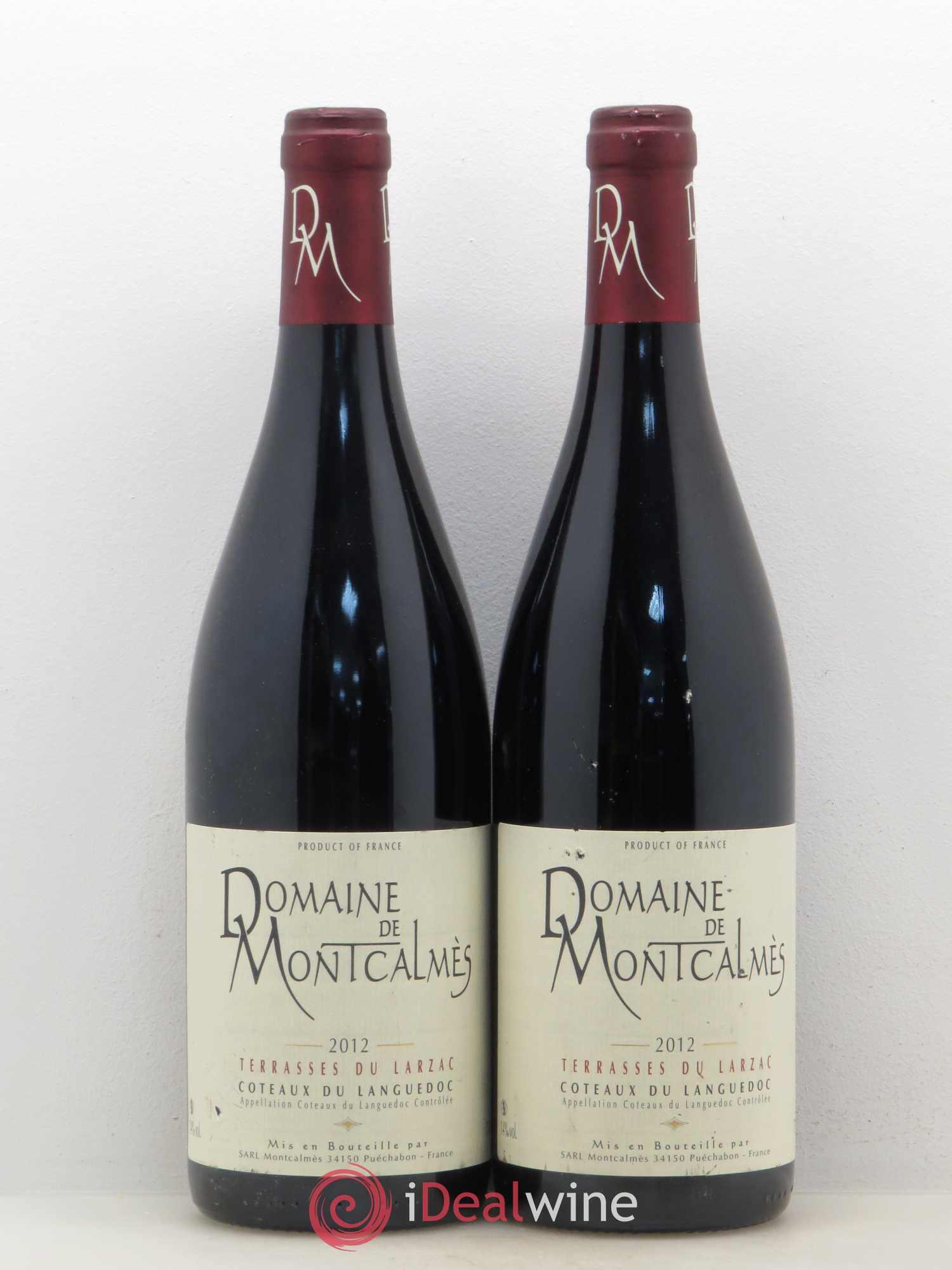 Terrasses du Larzac Domaine de Montcalmès Frédéric Pourtalié 2012 - Lot de 2 bouteilles - 0
