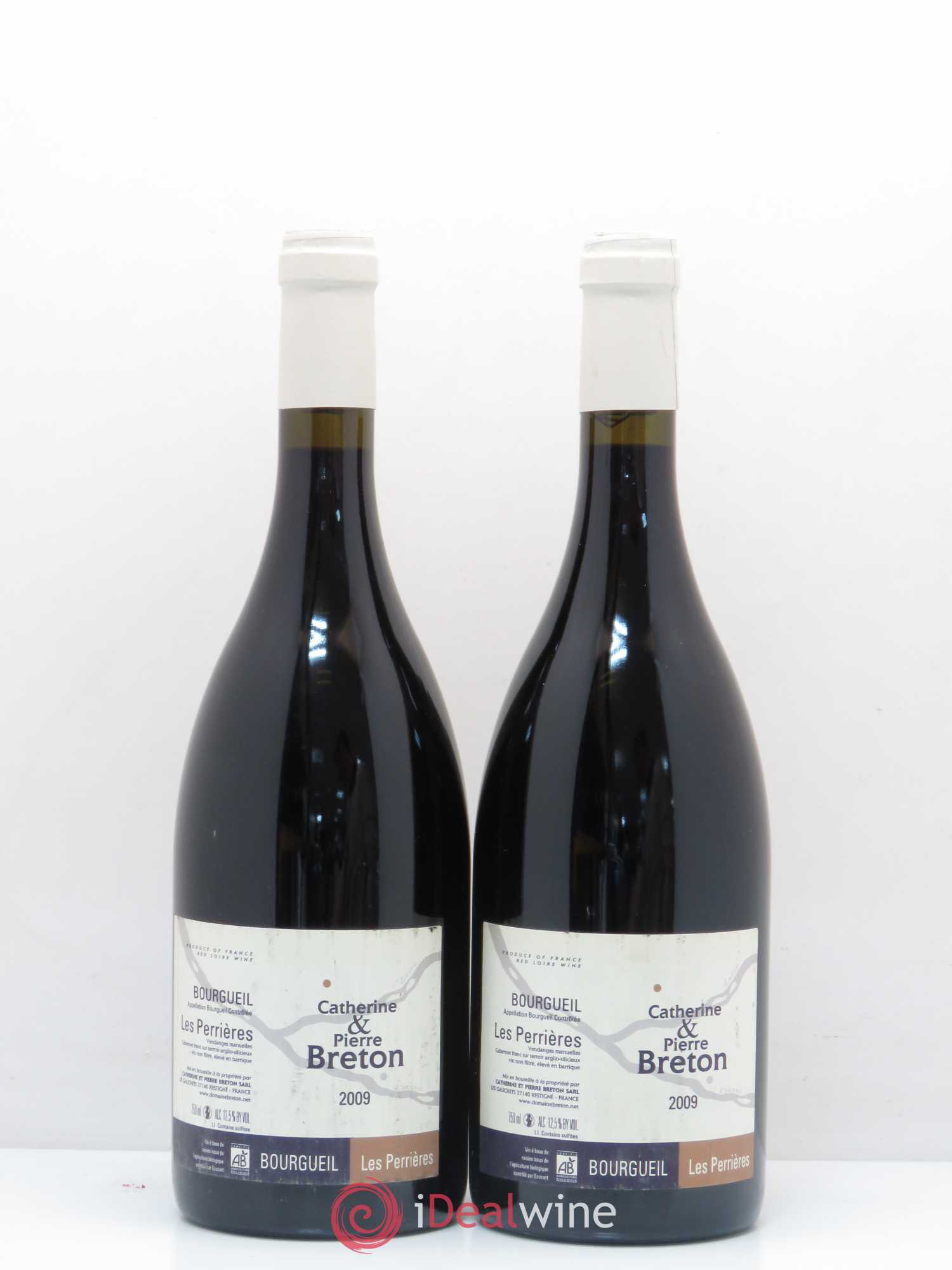 Bourgueil Les Perrières Catherine et Pierre Breton 2009 - Lot de 2 bouteilles - 0