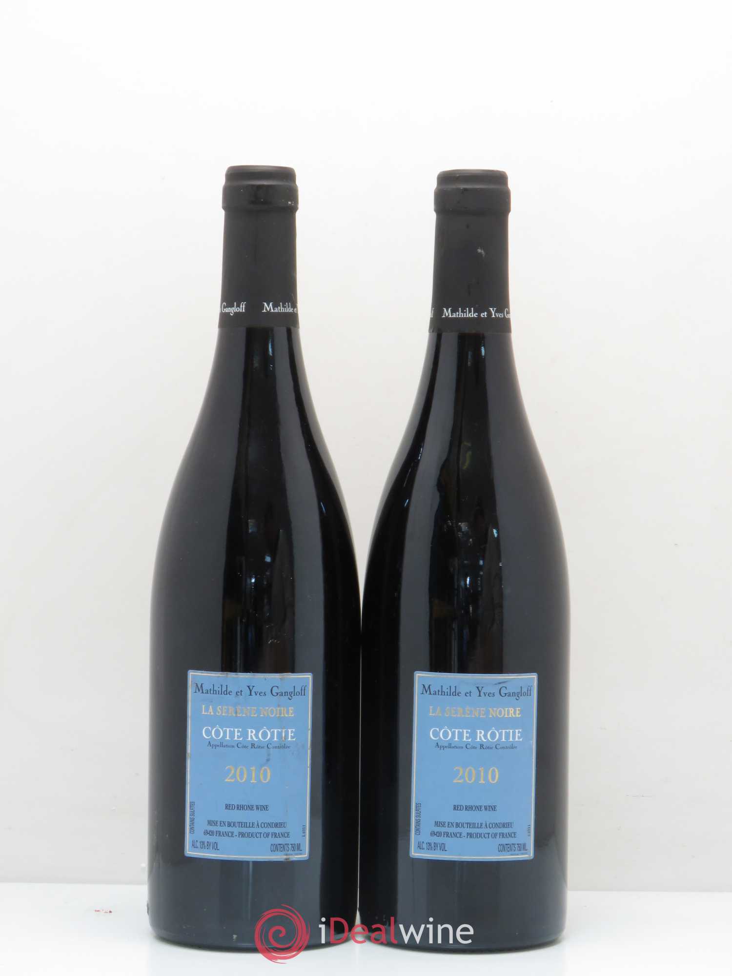 Côte-Rôtie La Sereine Noire Gangloff (Domaine) 2010 - Lot de 2 bouteilles - 1