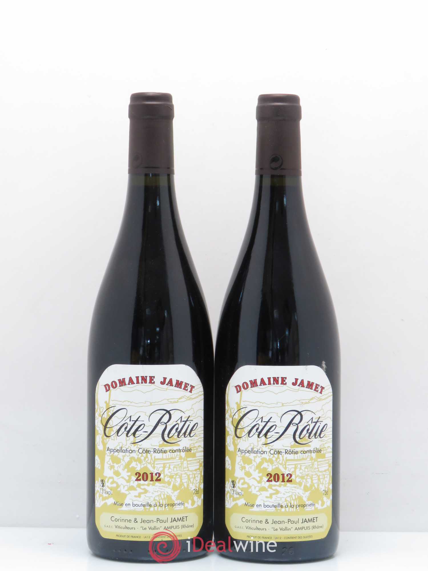 Côte-Rôtie Jamet (Domaine) 2012 - Lot de 2 bouteilles - 0