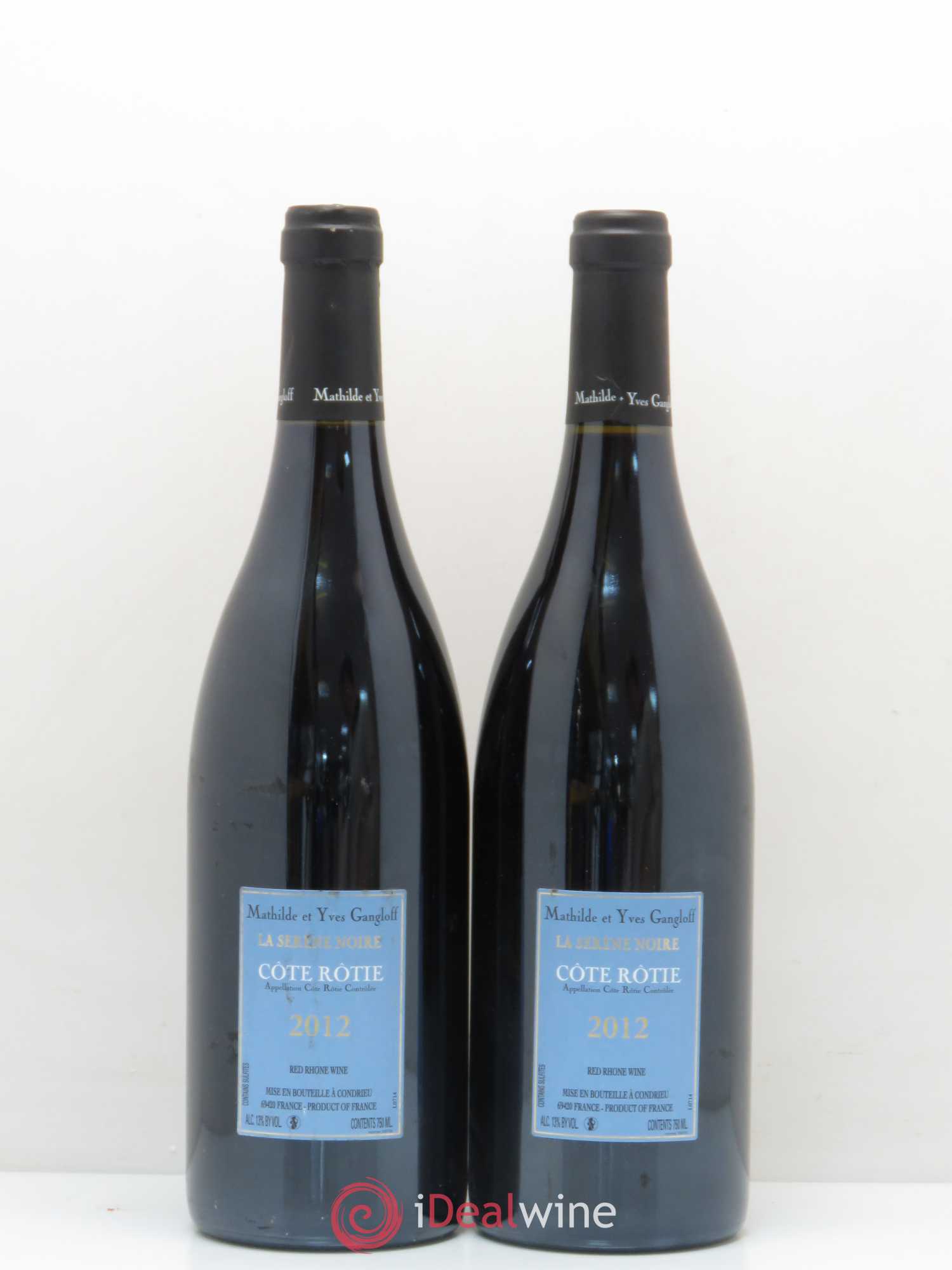 Côte-Rôtie La Sereine Noire Gangloff (Domaine) 2012 - Lot de 2 bouteilles - 1