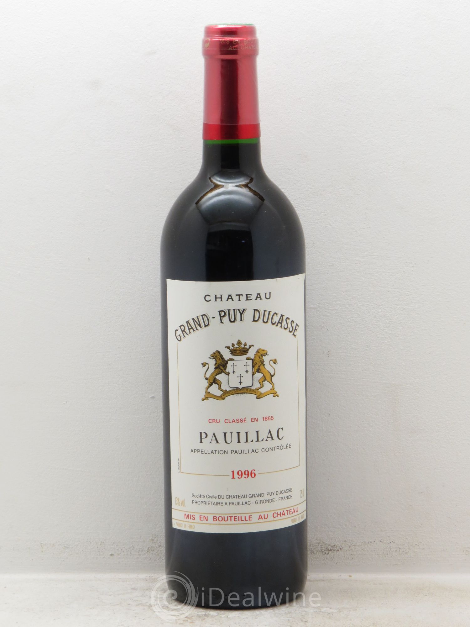 Château Grand Puy Ducasse 5ème Grand Cru Classé 1996 - Lot de 1 bouteille - 0