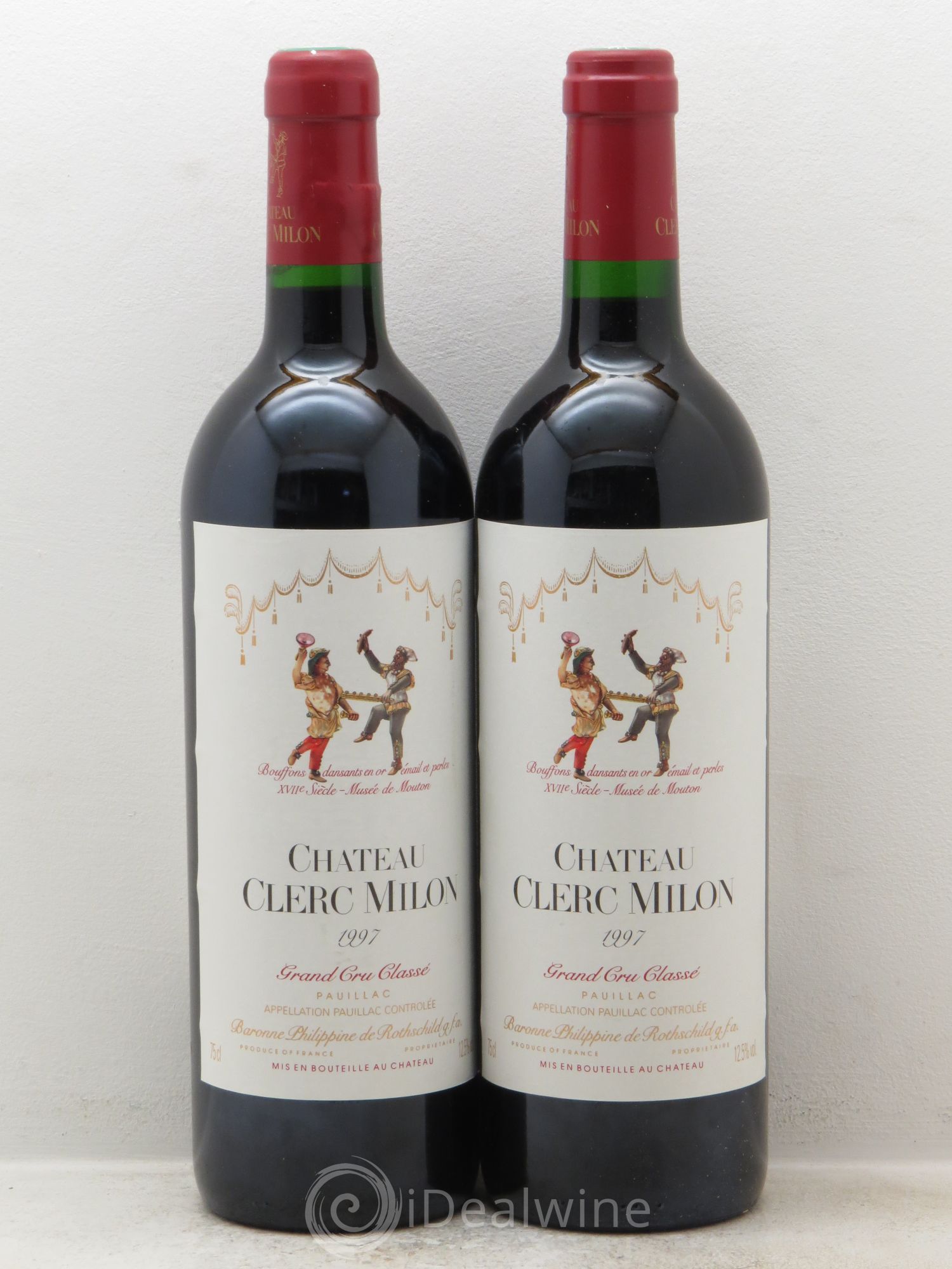 Château Clerc Milon 5ème Grand Cru Classé 1997 - Lot de 2 bouteilles - 0