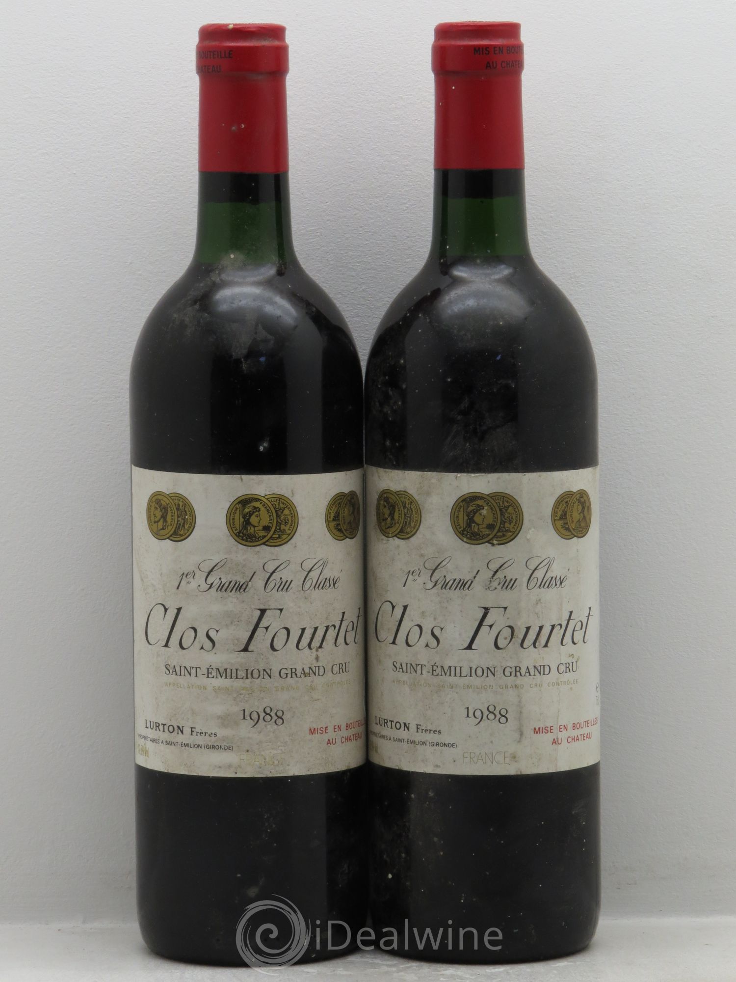 Clos Fourtet 1er Grand Cru Classé B 1988 - Lot de 2 bouteilles - 0