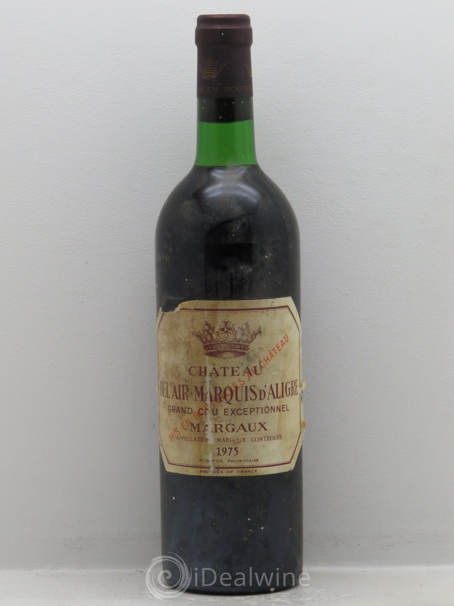 Château Bel Air Marquis d'Aligre 1975 - Posten von 1 Flasche - 0