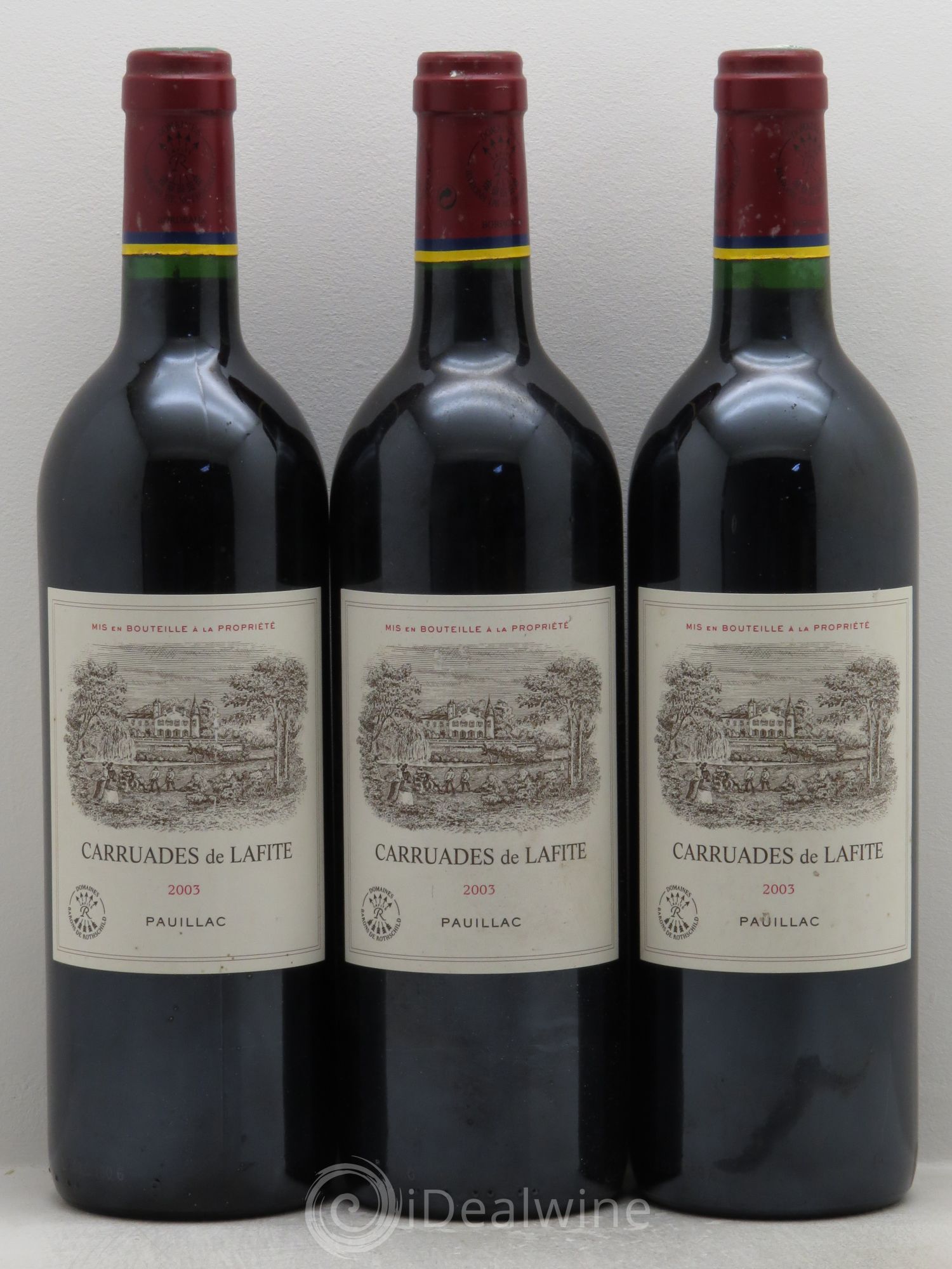 Carruades de Lafite Rothschild Second Vin 2003 - Lot de 3 bouteilles - 0