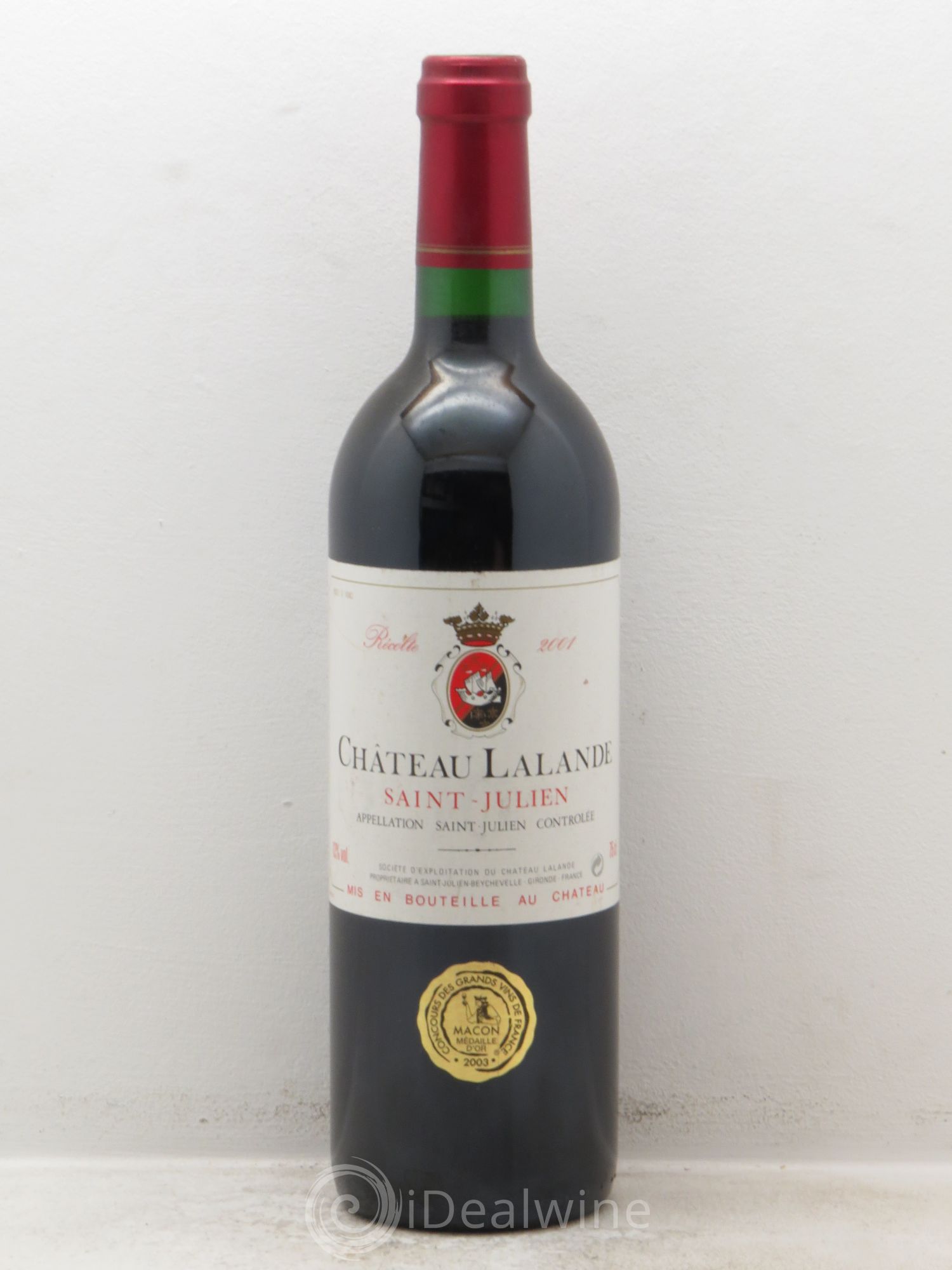 Château Lalande 2001 - Lot de 1 bouteille - 0