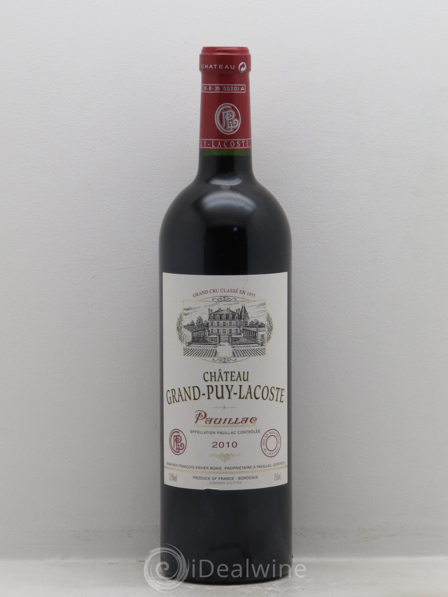 Château Grand Puy Lacoste 5ème Grand Cru Classé 2010 - Lot de 6 bouteilles - 0