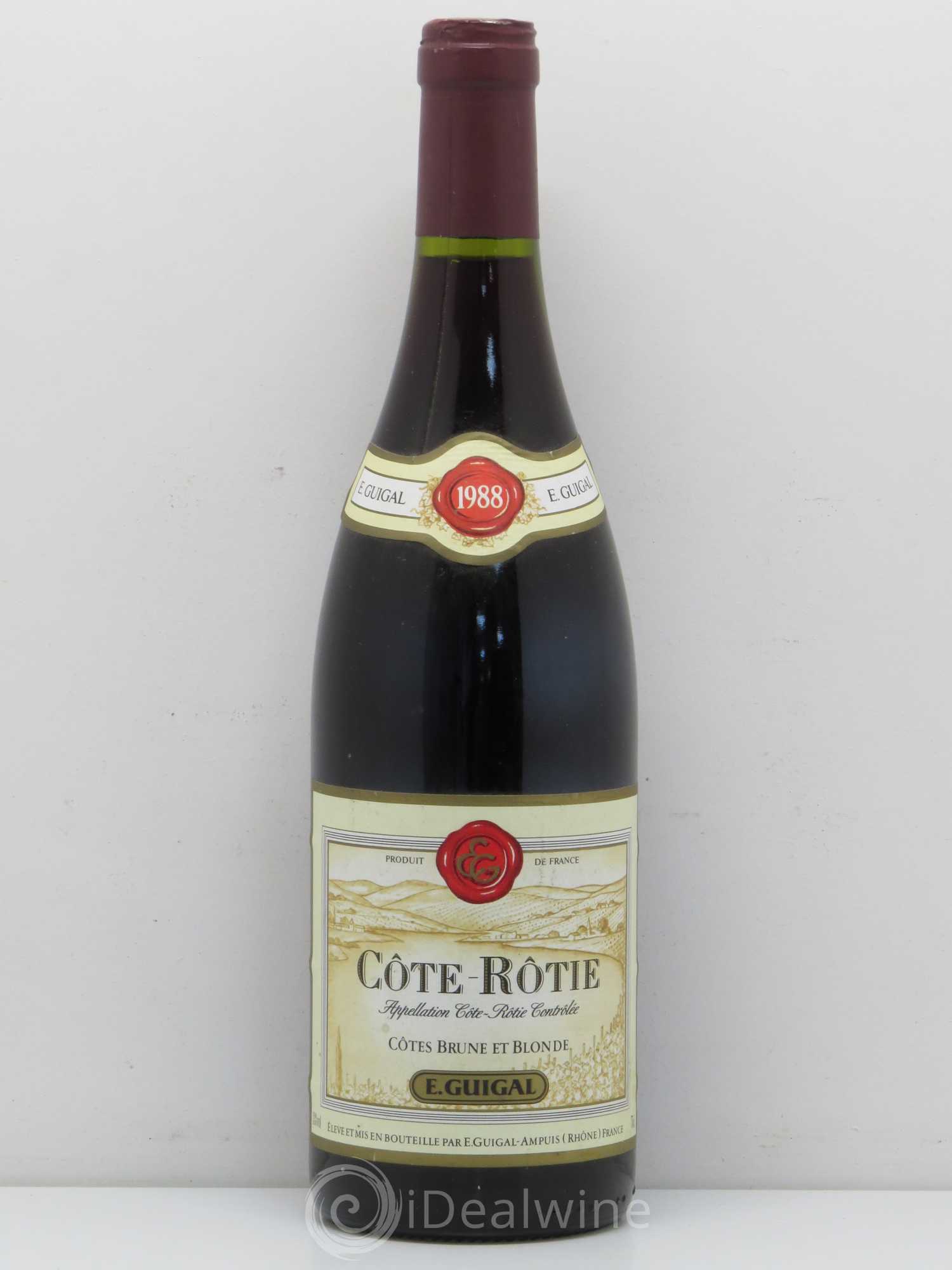 Côte-Rôtie Côtes Brune et Blonde Guigal 1988 - Lot de 1 bouteille - 0