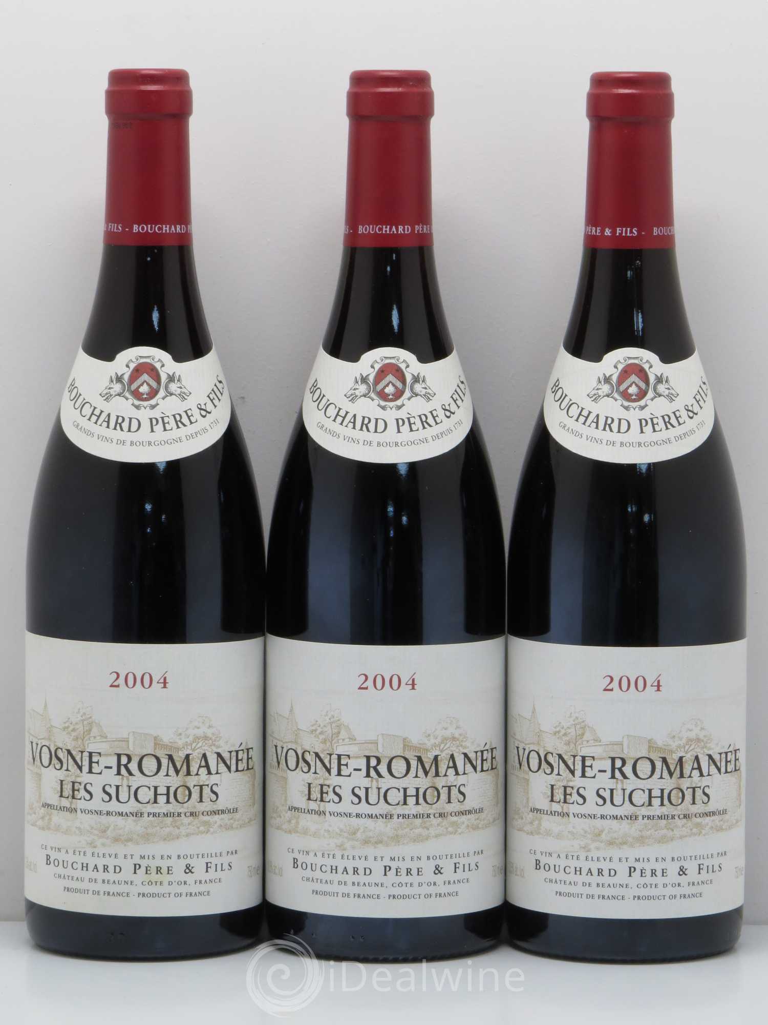 Vosne-Romanée 1er Cru Les Suchots Bouchard Père & Fils 2004 - Lot de 3 bouteilles - 0