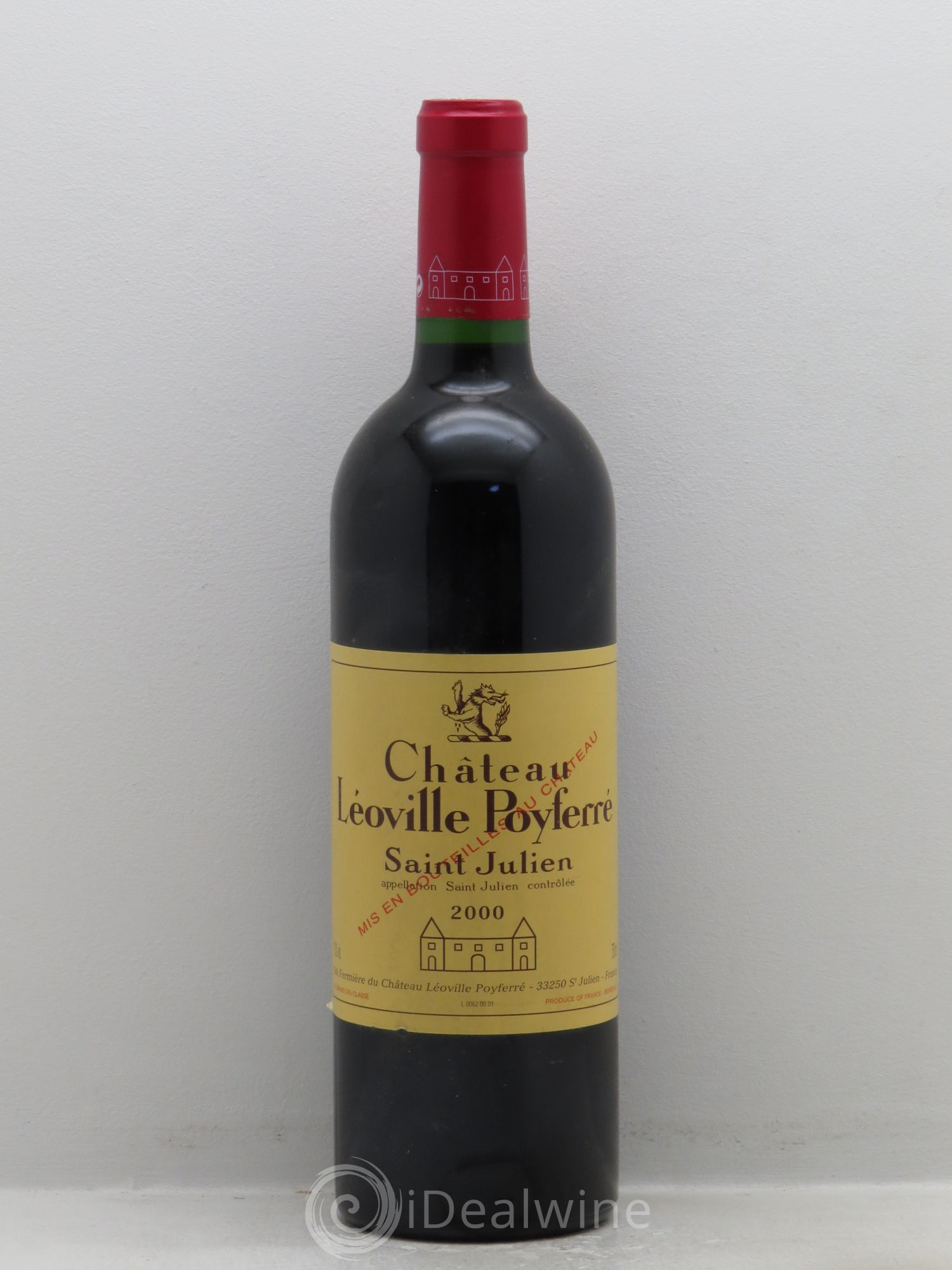 Château Léoville Poyferré 2ème Grand Cru Classé 2000 - Lot de 1 bouteille - 0